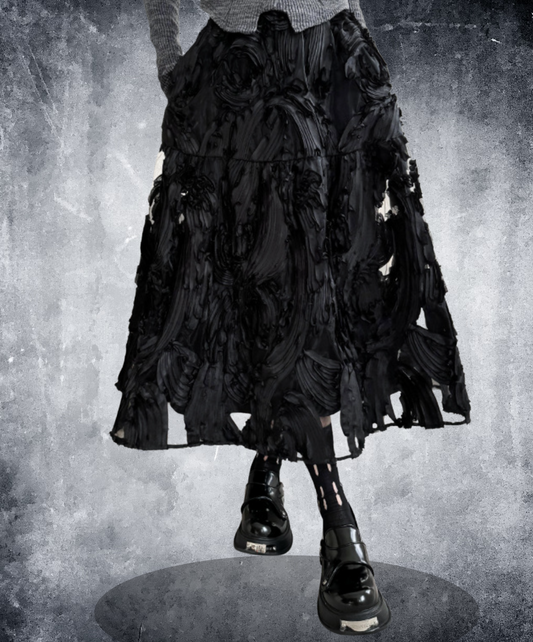 unique three-dimensional design skirt EN2275