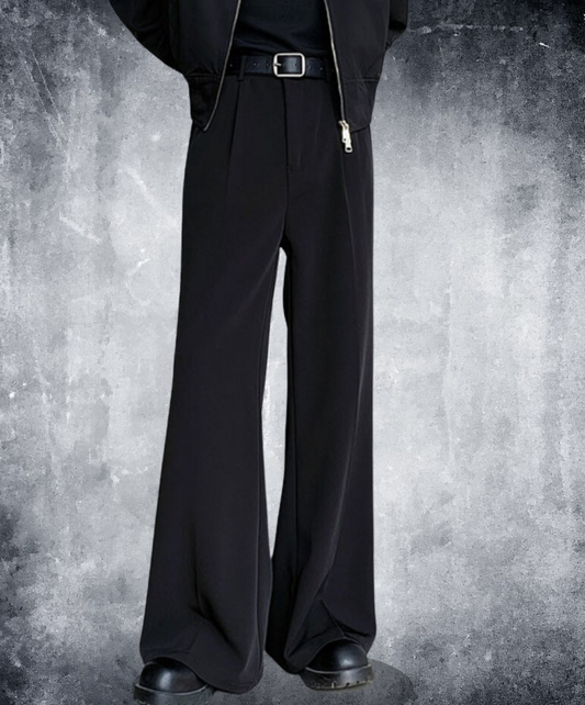 loose wide leg floor length pants EN1693