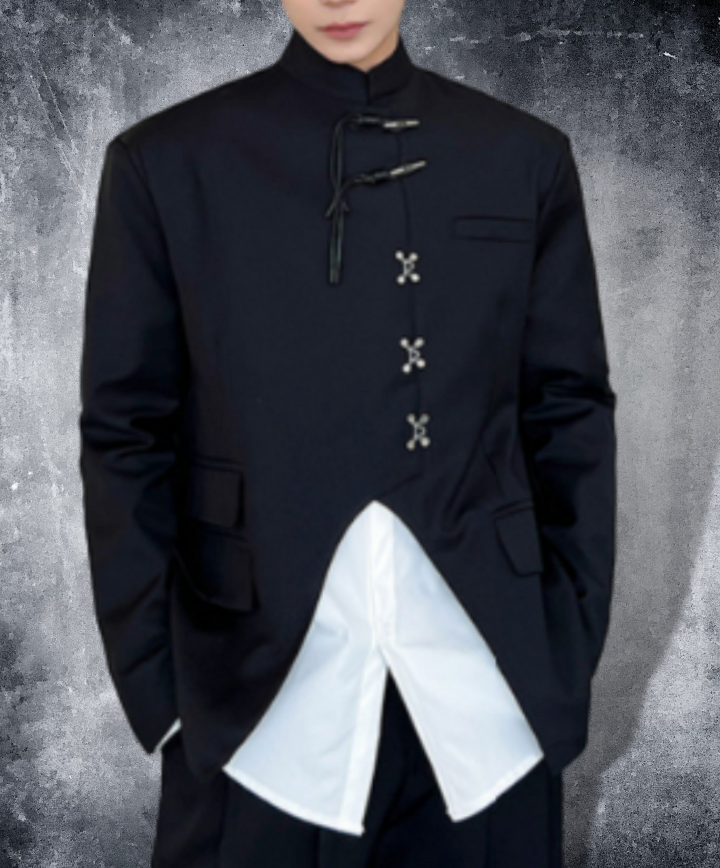 chinese style stand collar jacket EN1280