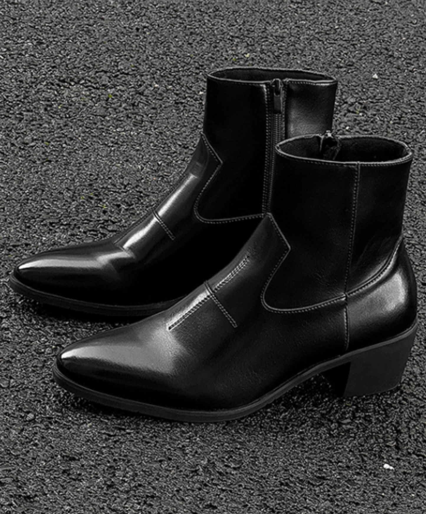 british style simple thick heels boots EN2501