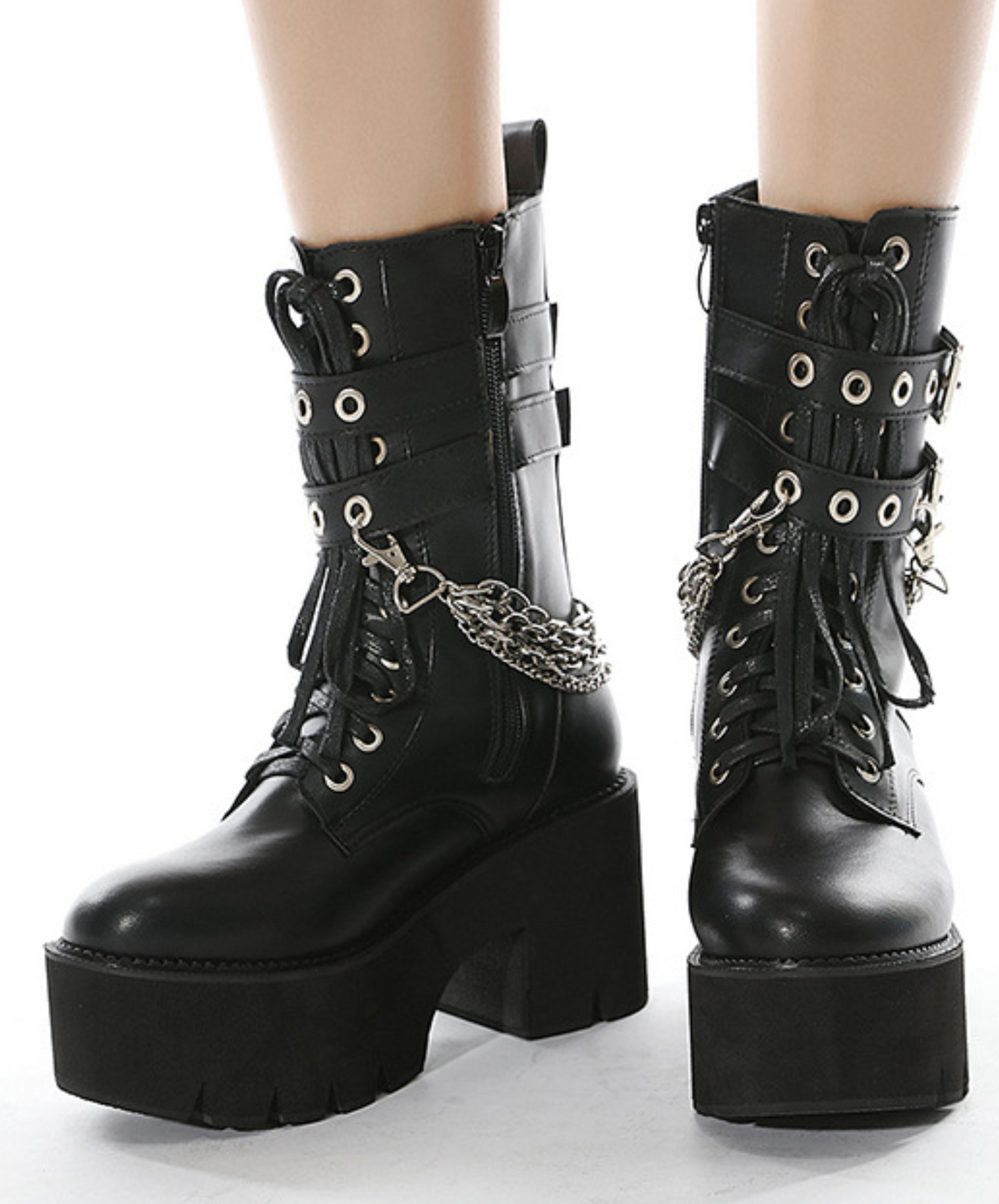 double belt x multiple chain boots EN2396