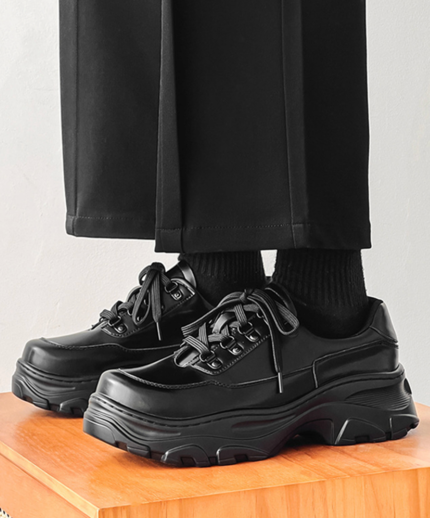 square toe lace-up casual shoes EN2499