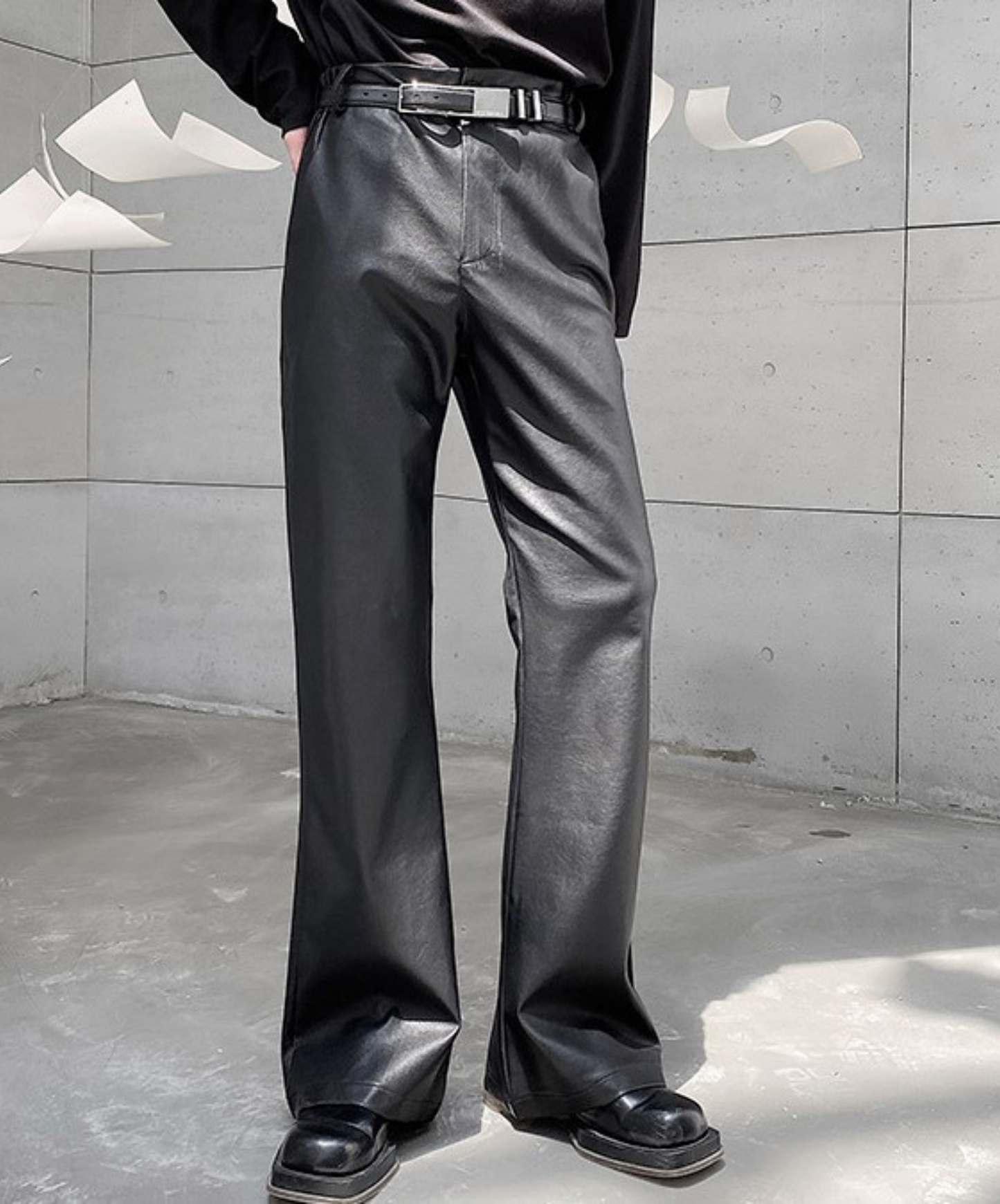 【style37】dark mode outfit set EN1410( coat+ pants set)