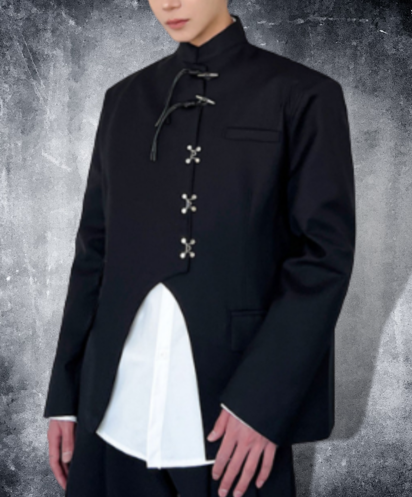 chinese style stand collar jacket EN1280