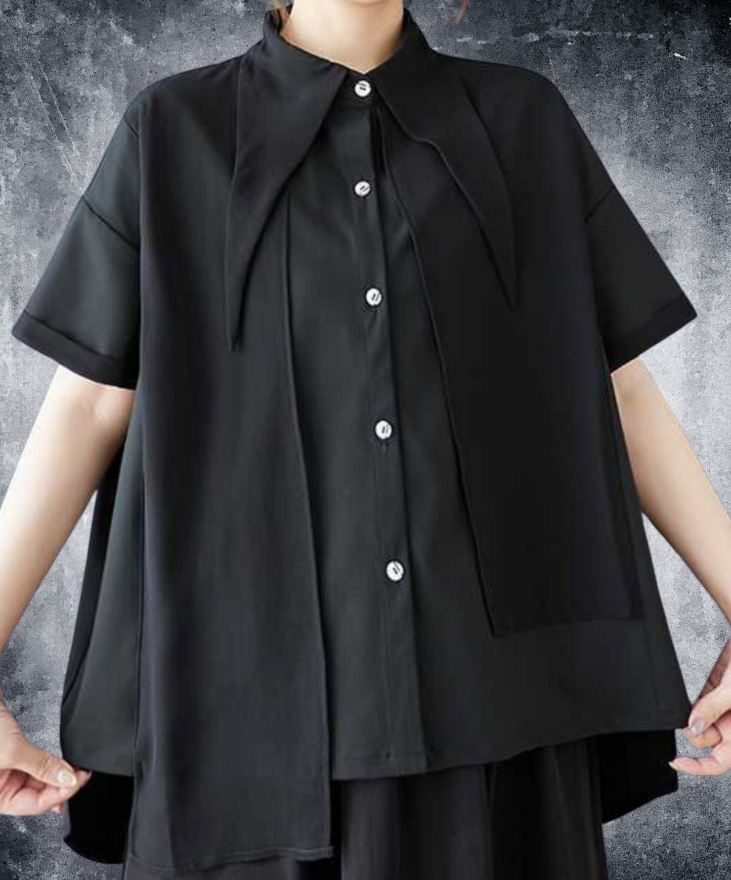 special collar design short sleeves shirt EN2277