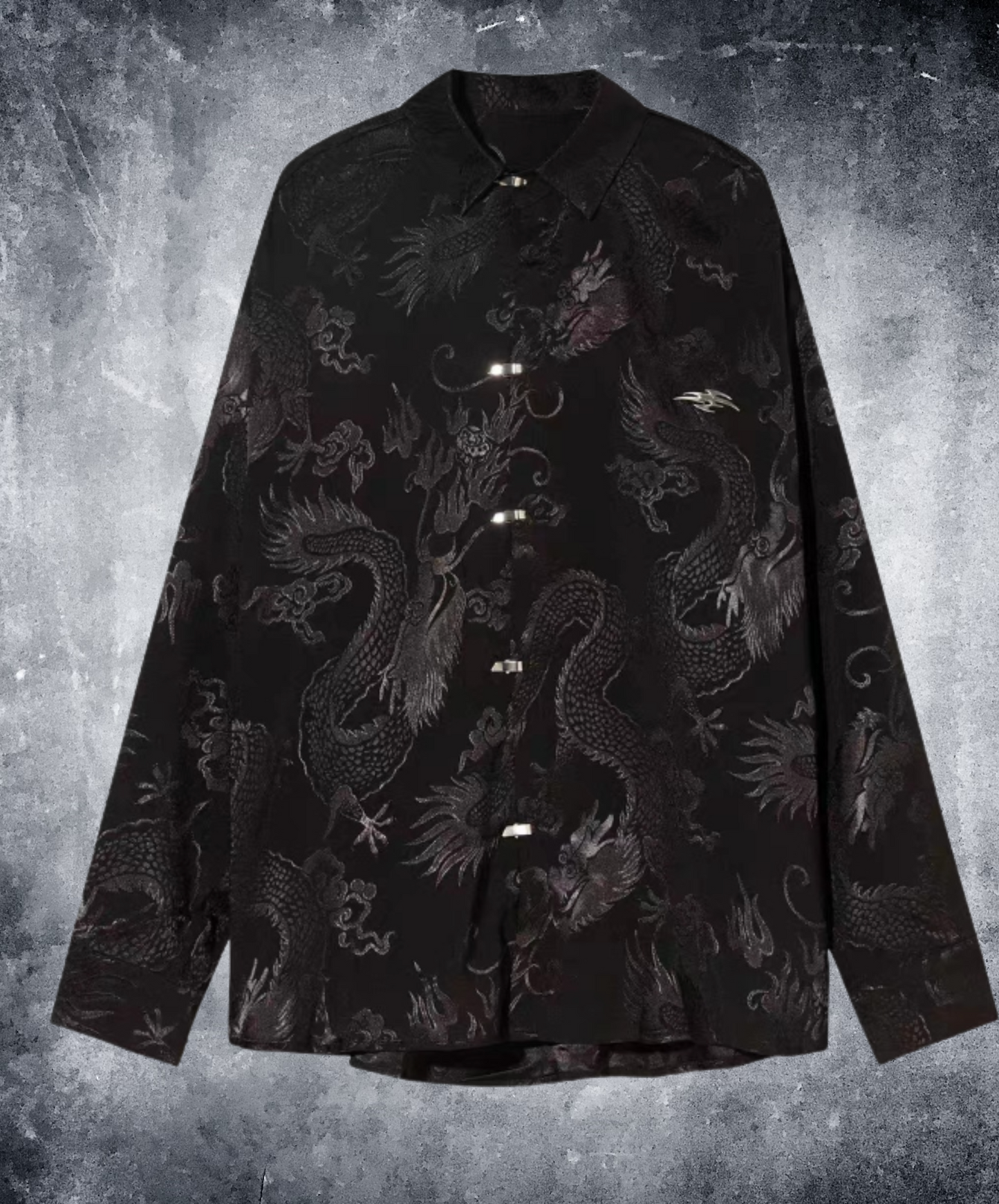chinese style dragon jacquard shirt EN2440