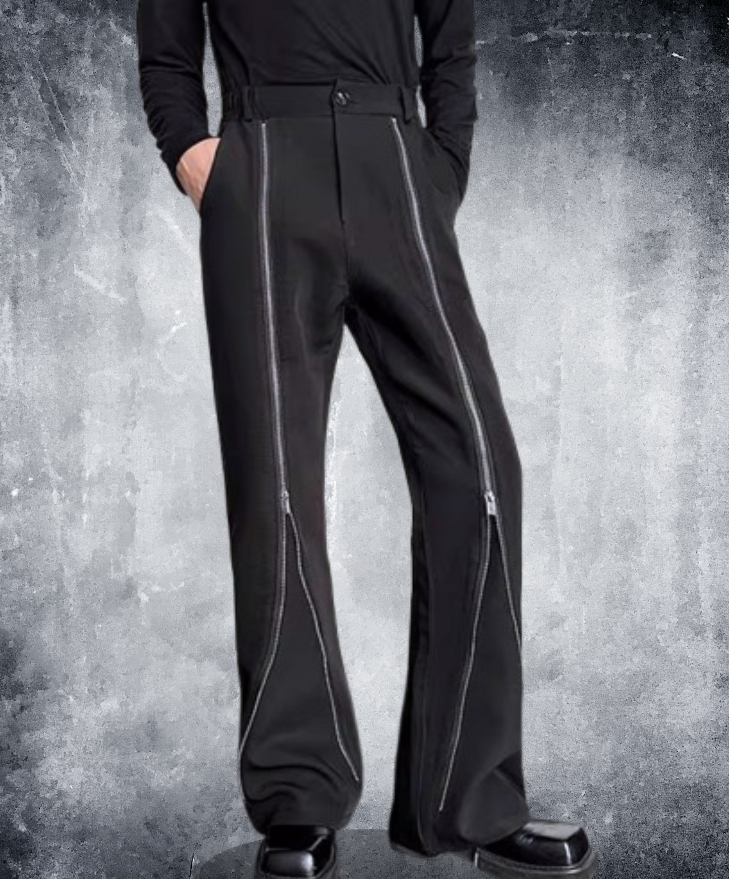 zip slacks pants EN1878