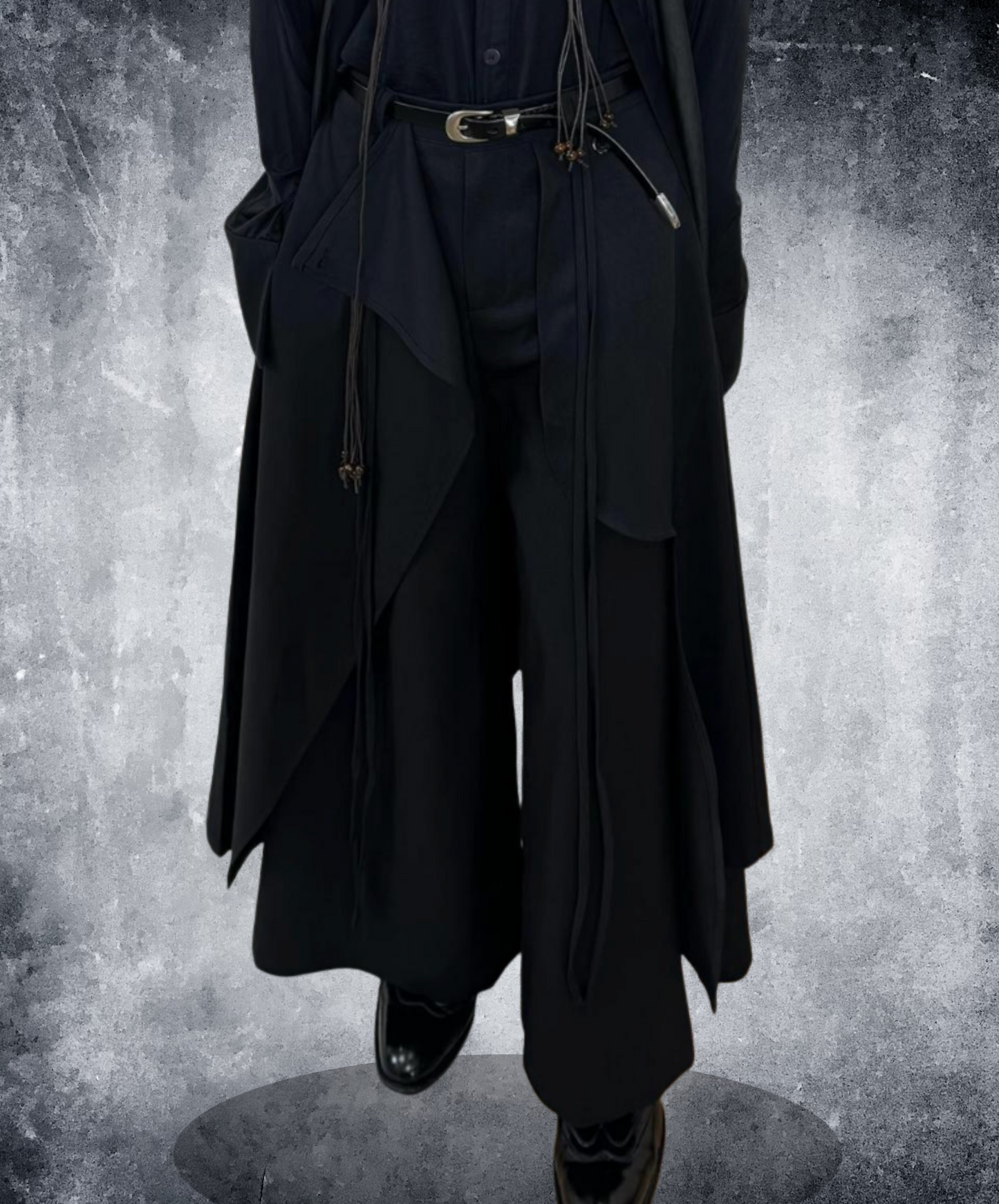 dark retro hakama pants EN2411