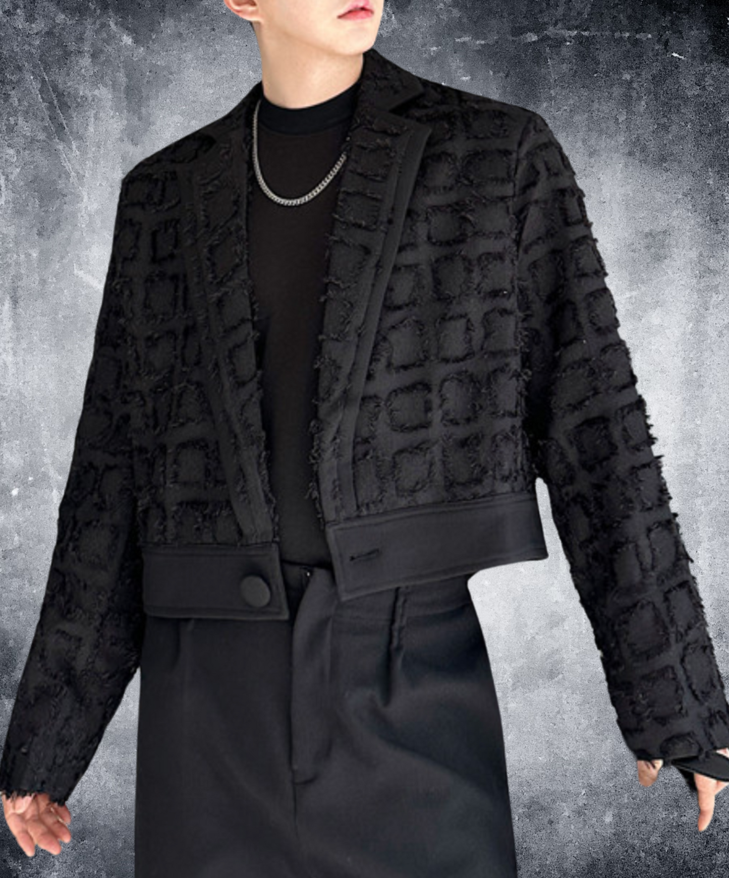 tassel square design jacket EN2023