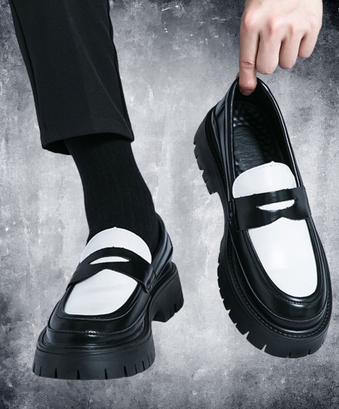 british style high contrast shoes EN2360