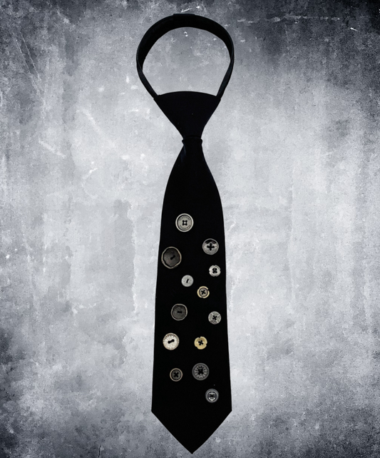 random size button decoration necktie EN2352