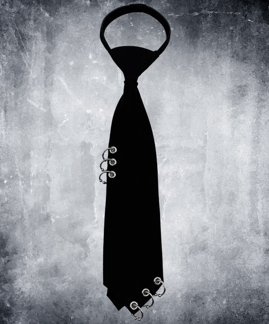dark hoop decoration necktie EN2350