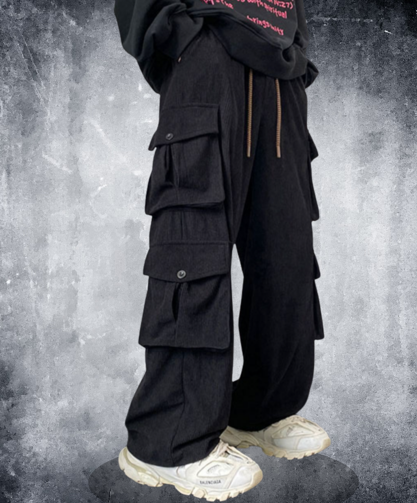 multi-pocket corduroy cargo pants EN2348