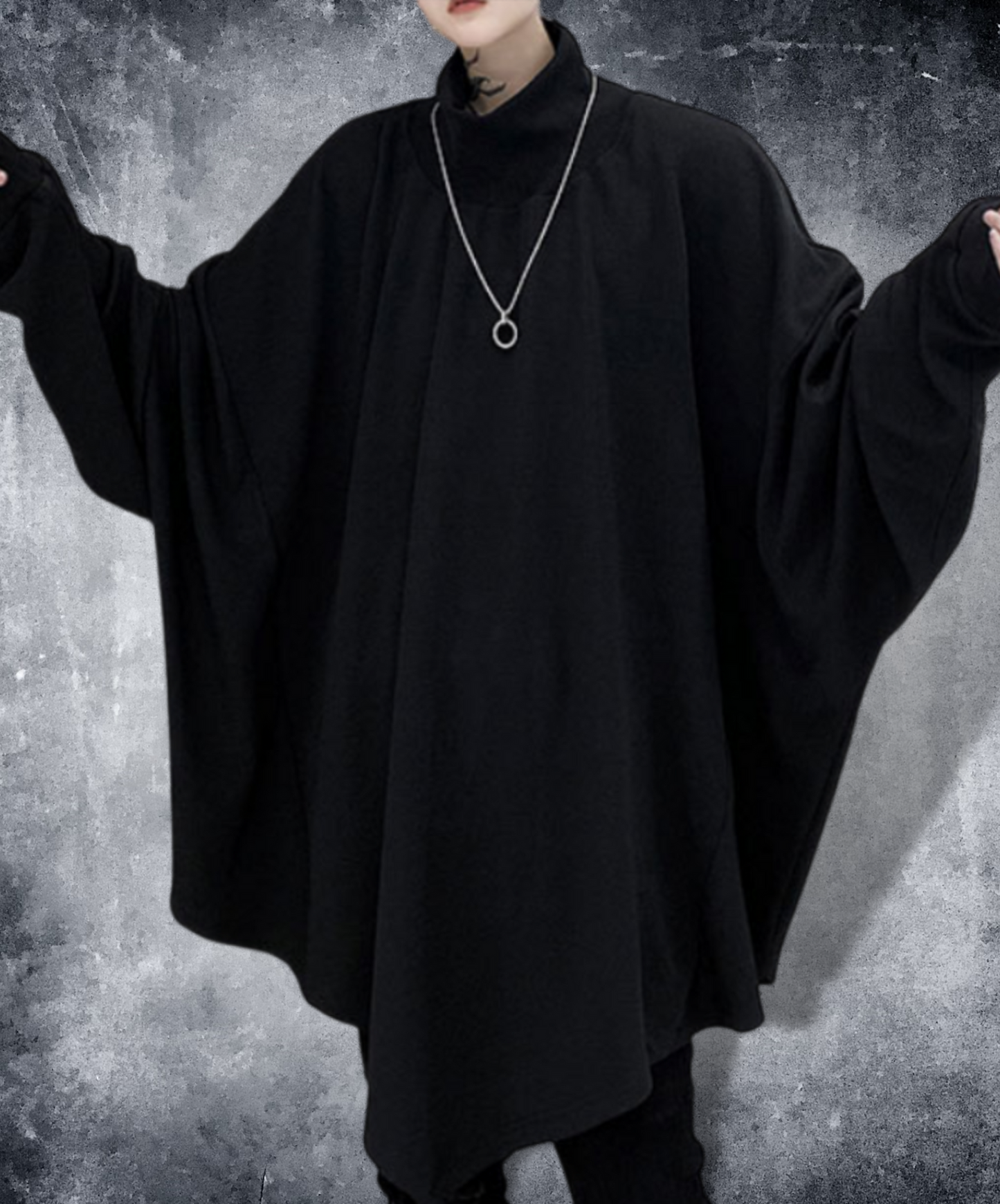 【style26】dark mode outfit set EN983( sweatshirts + skirt set)