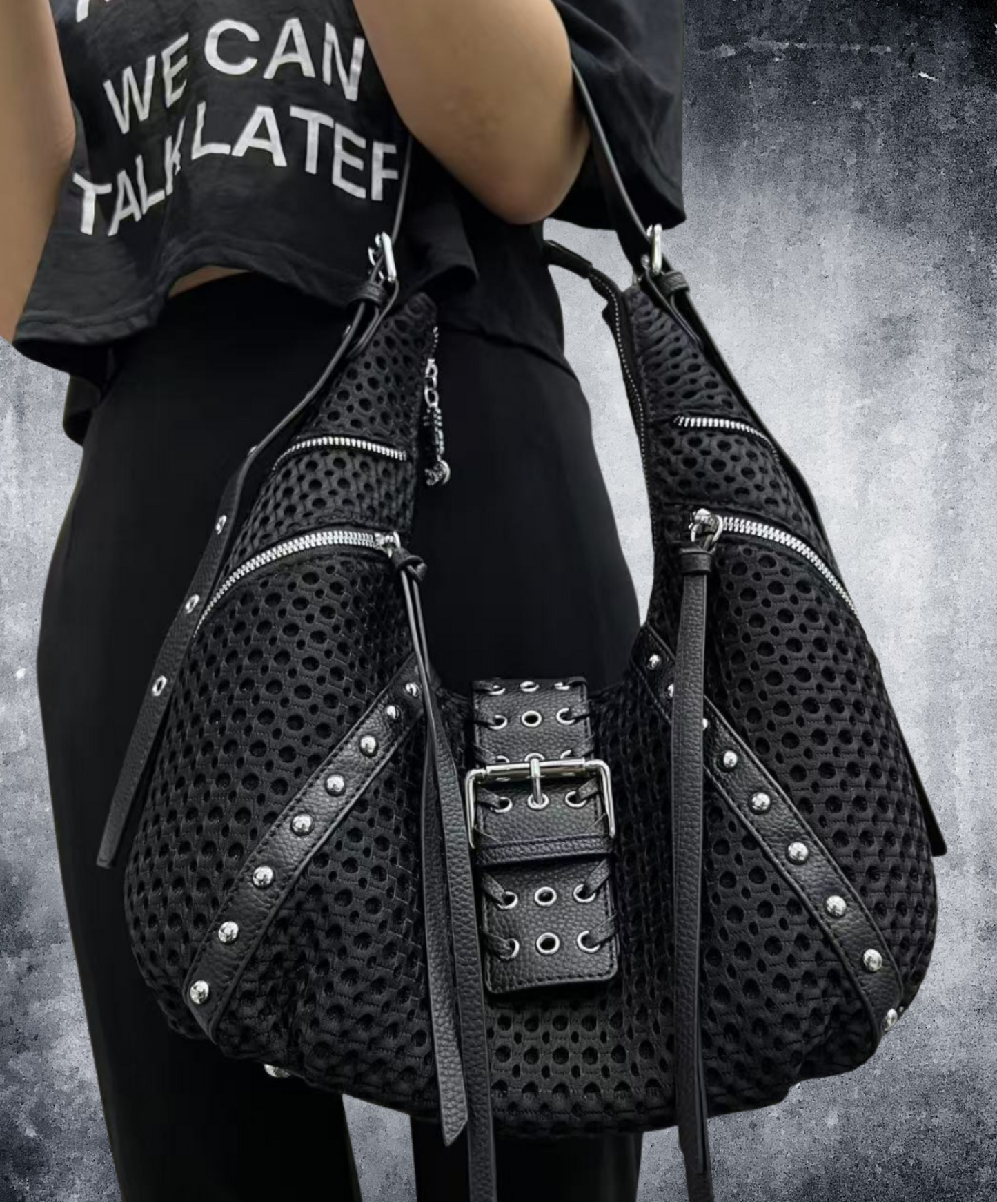 large capacity mesh tote bag EN2303