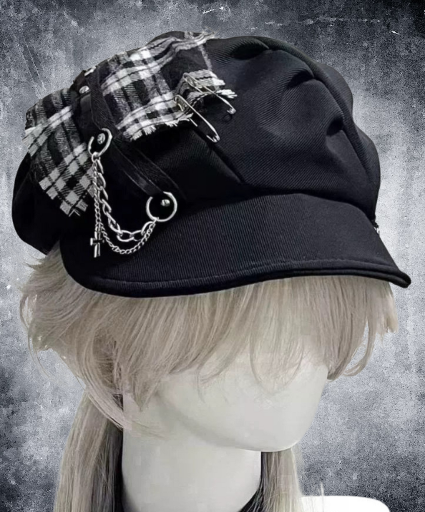 subculture gothic cross check hat EN2316