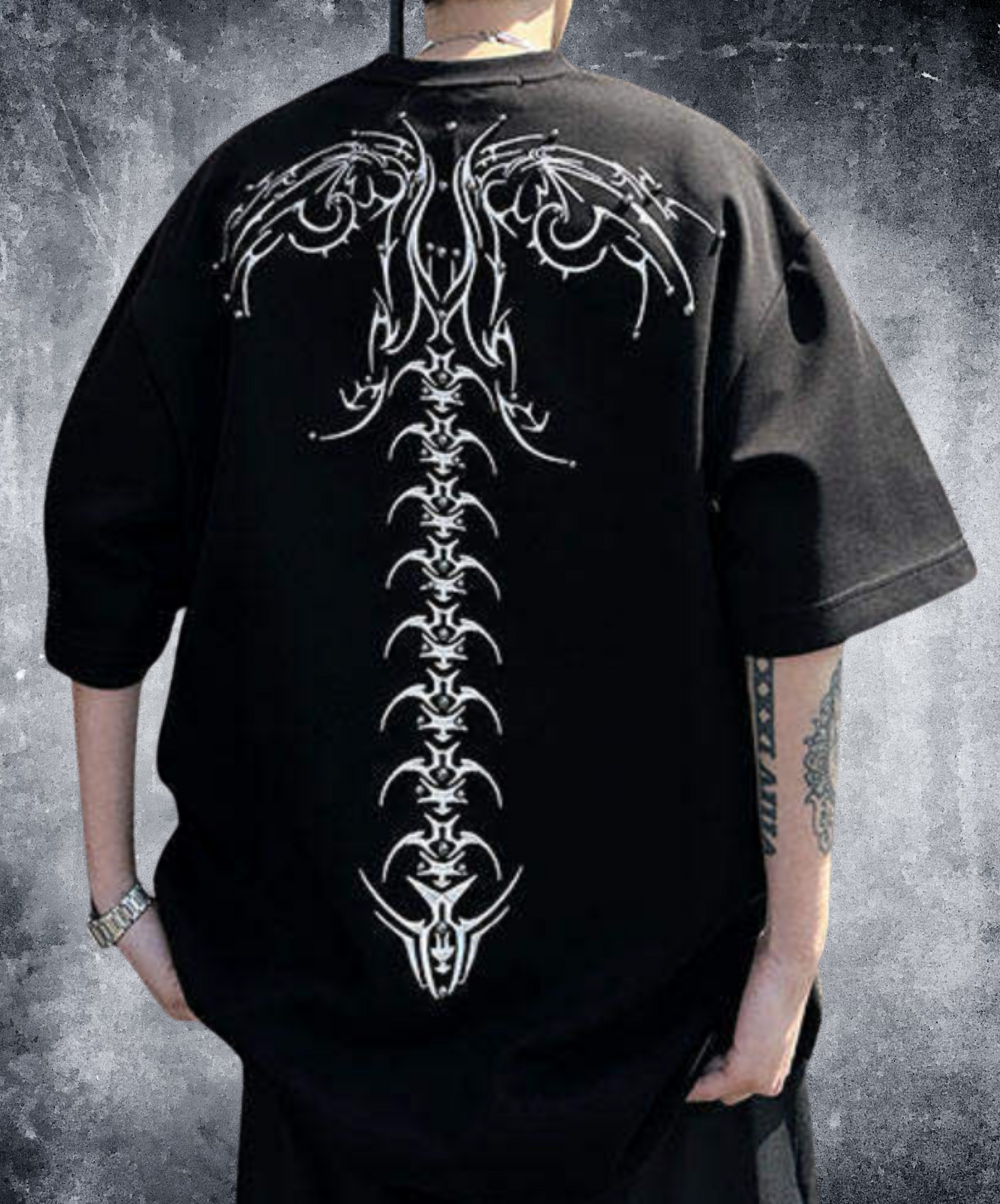 beaded embroidery retro design t-shirt EN2260