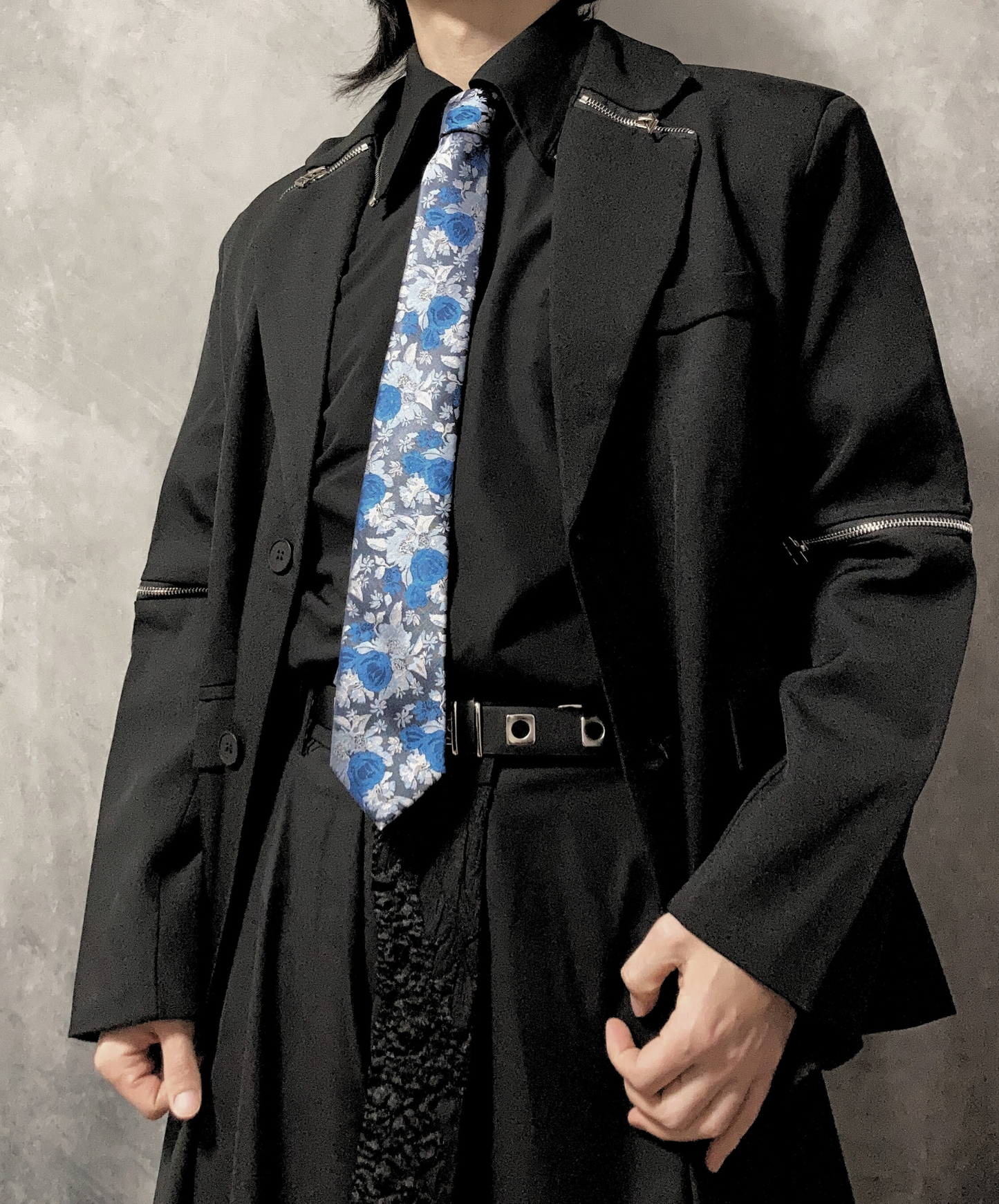 blue rose necktie EN1902