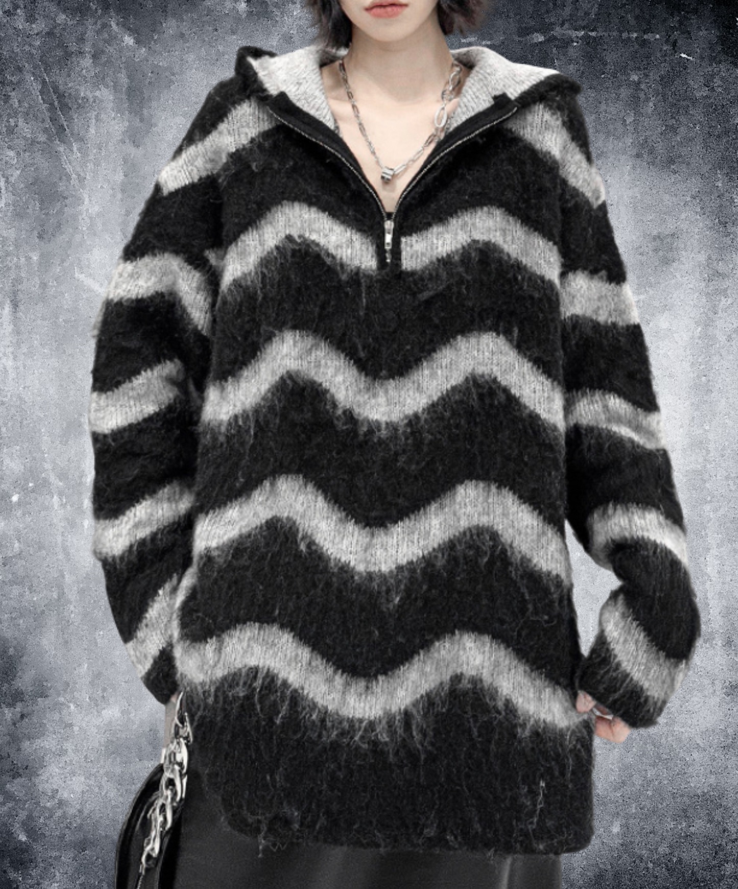 wave stripes sweater EN2468
