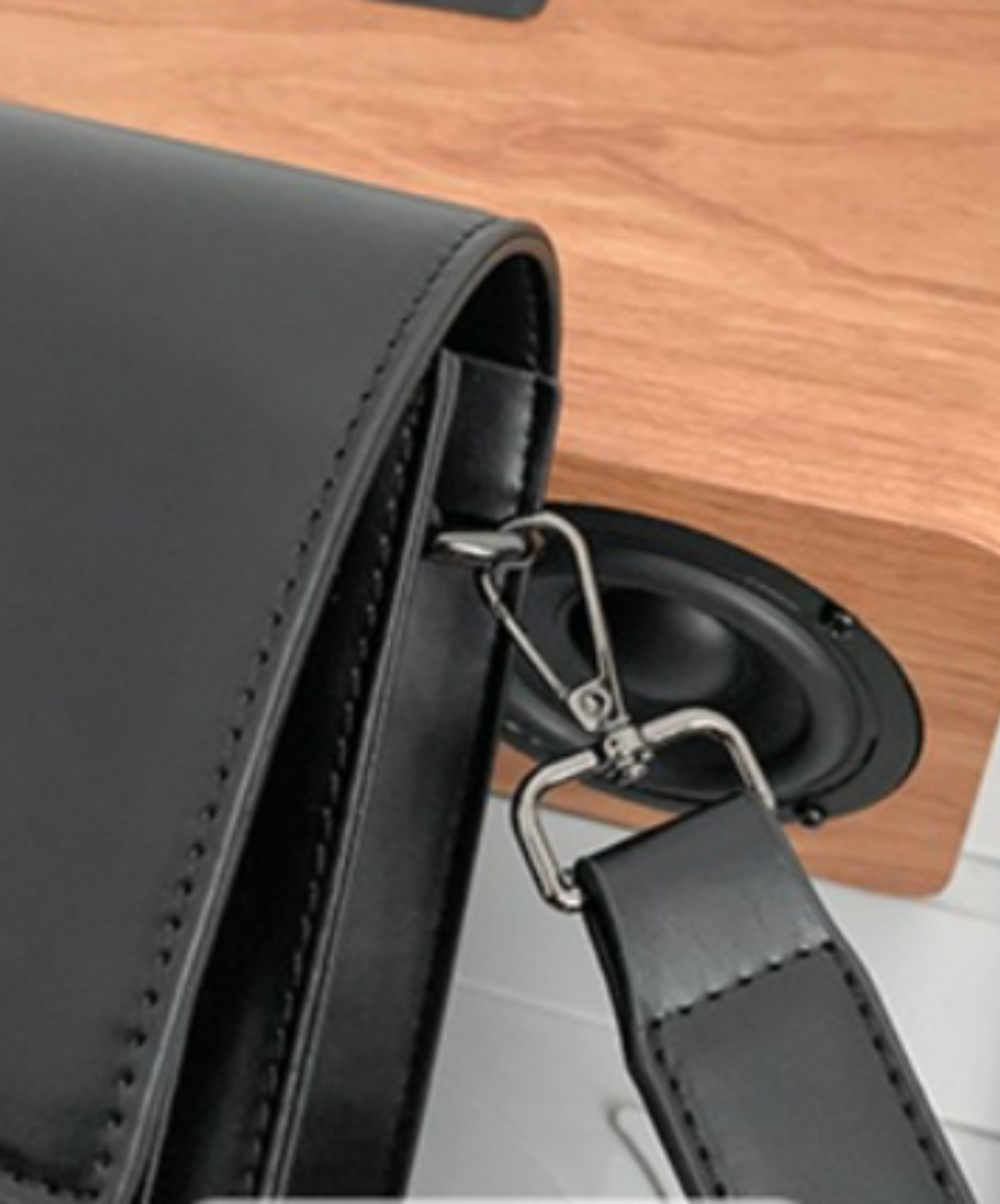 square round button with open pocket bag EN2104