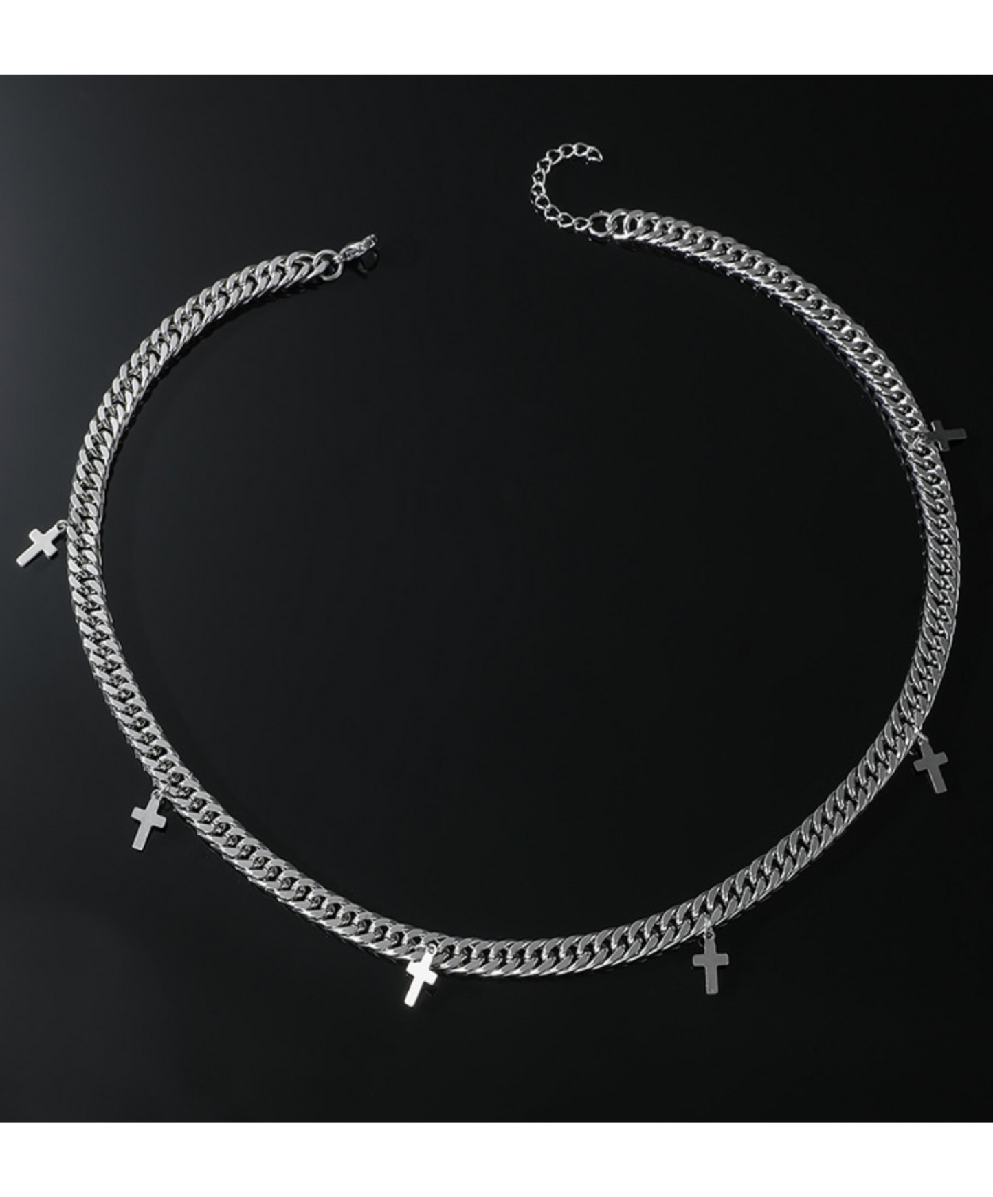 scuba chain cross necklace EN2281