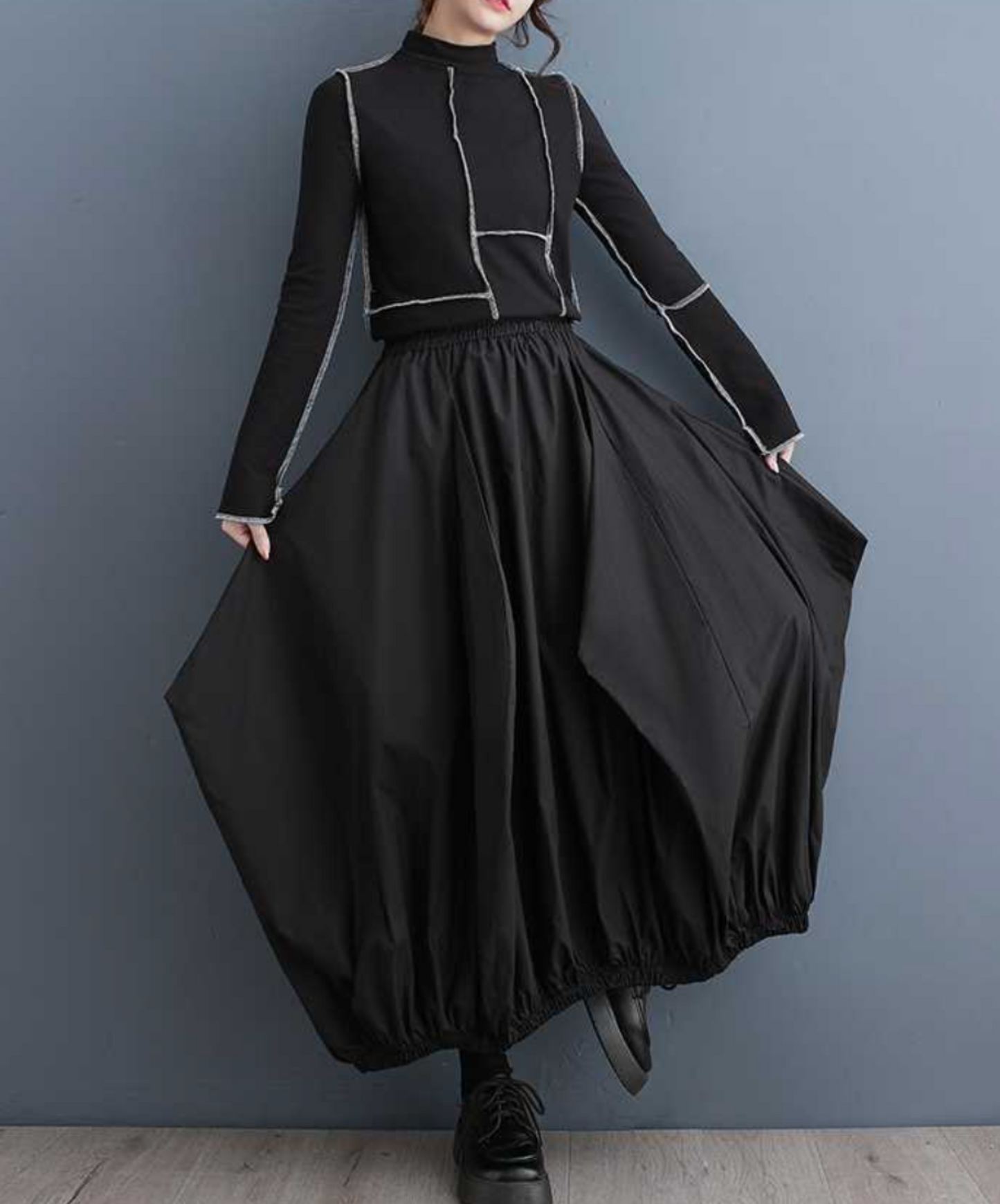 diamond silhouette balloon skirt EN2288