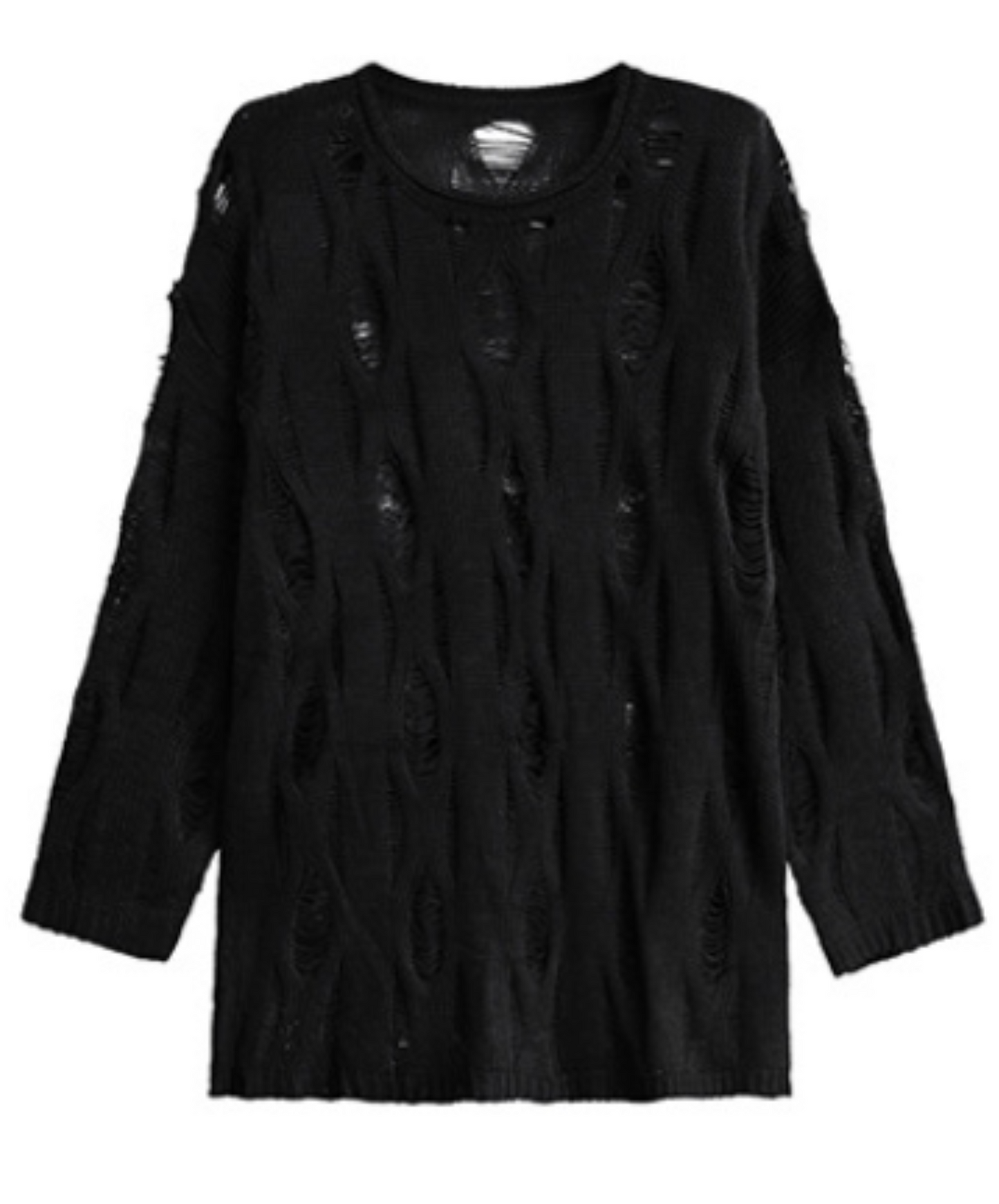 diamond openwork pattern sweater EN2447