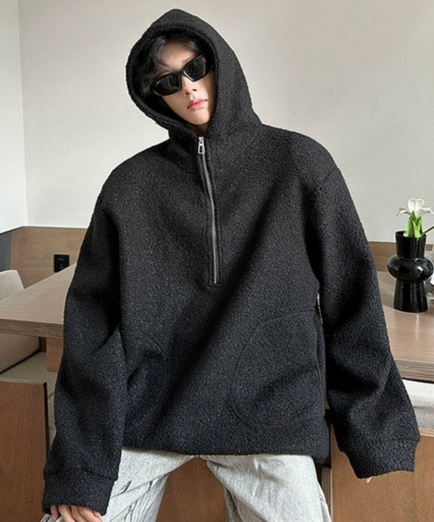 volume like a sheep hoodie EN2384