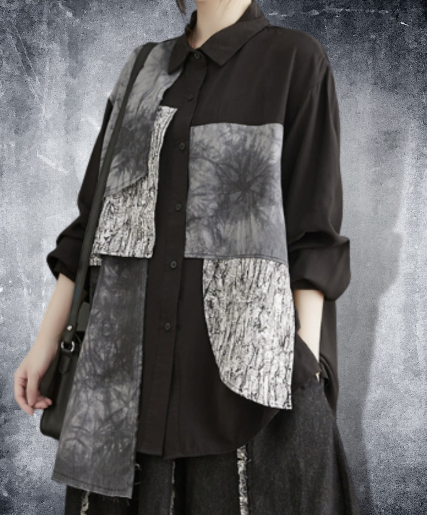 【style59】dark mode outfit set EN1862(jacket + shirt + pants set)