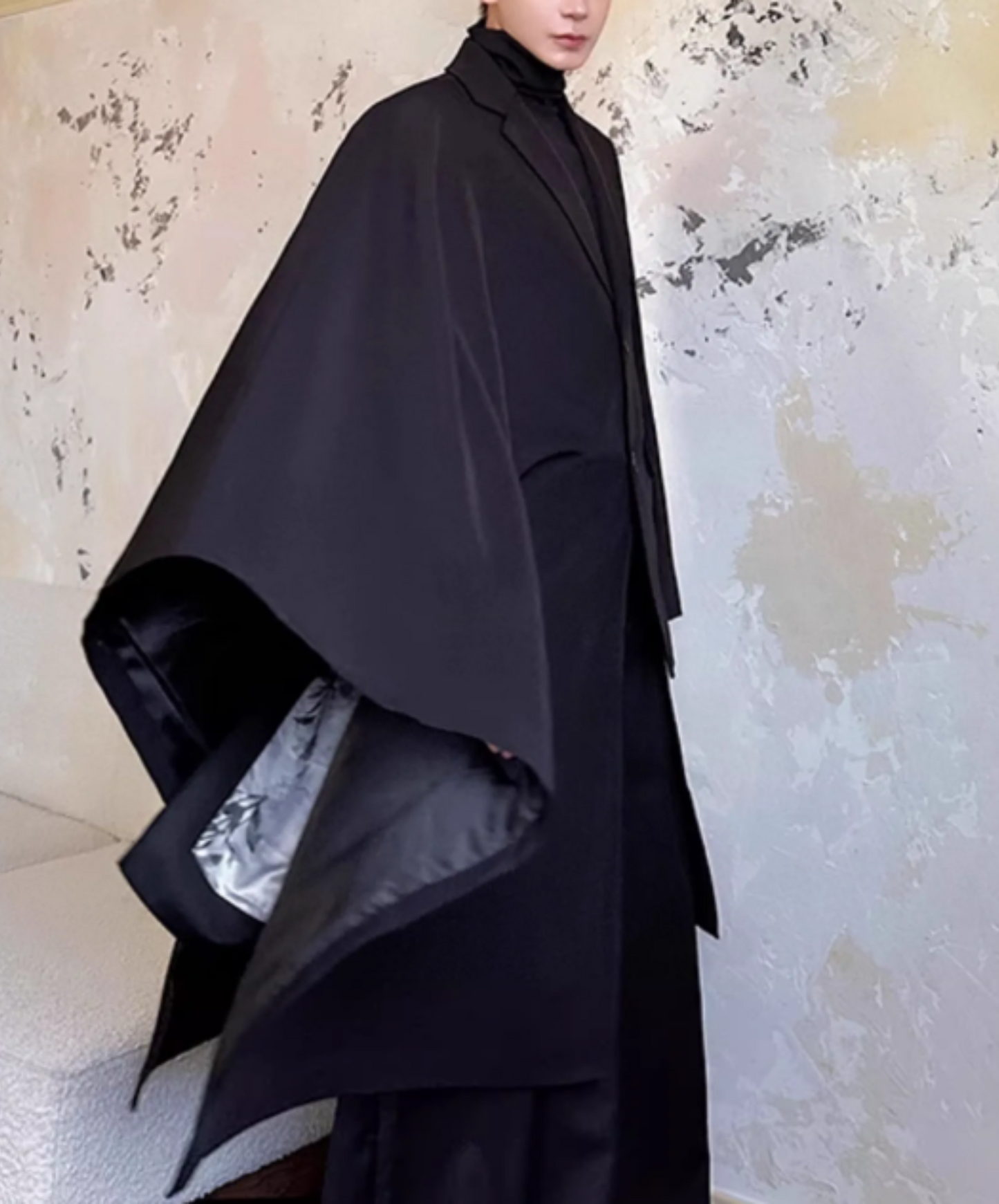 dark asymmetrical jacket EN1872
