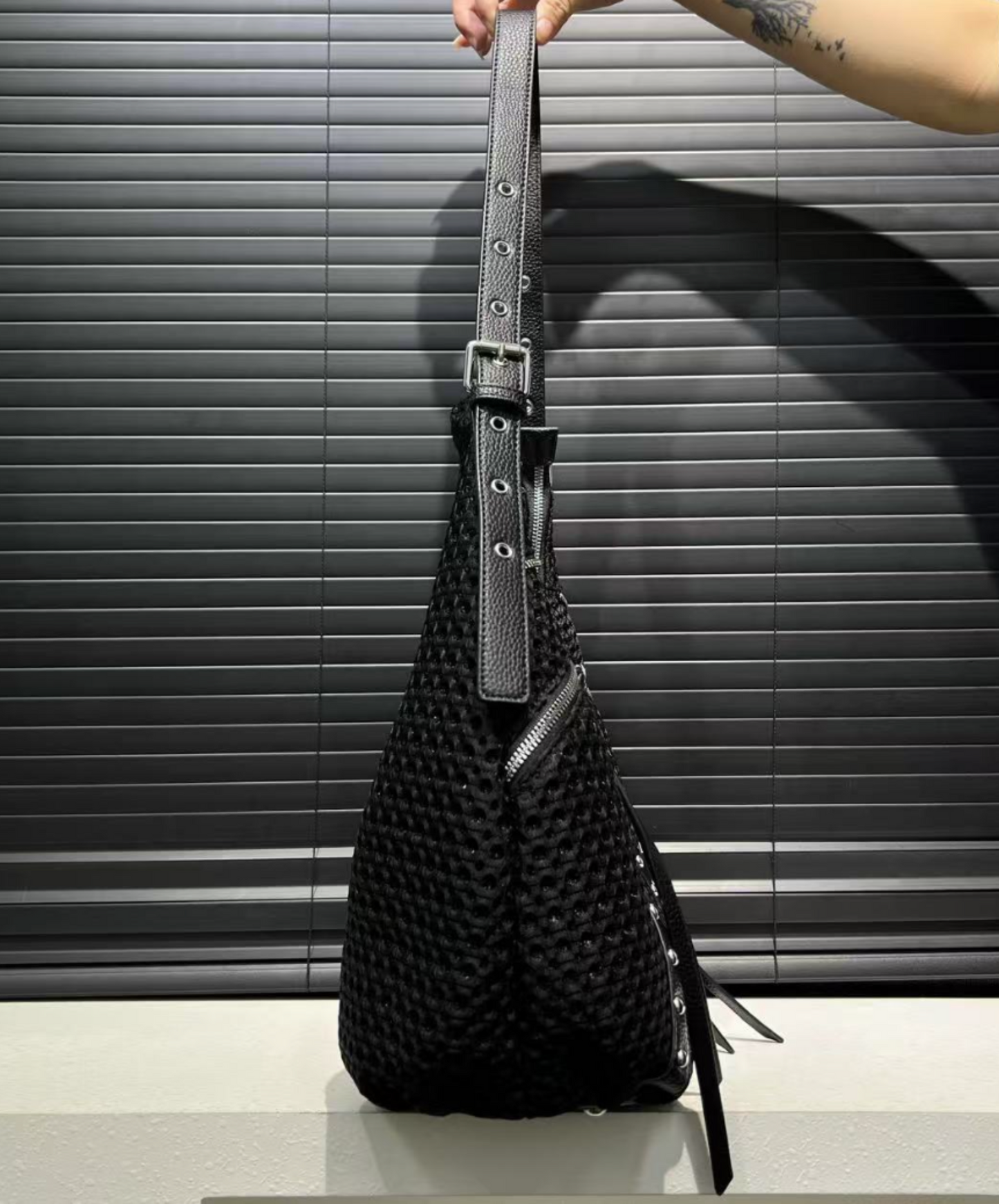 large capacity mesh tote bag EN2303