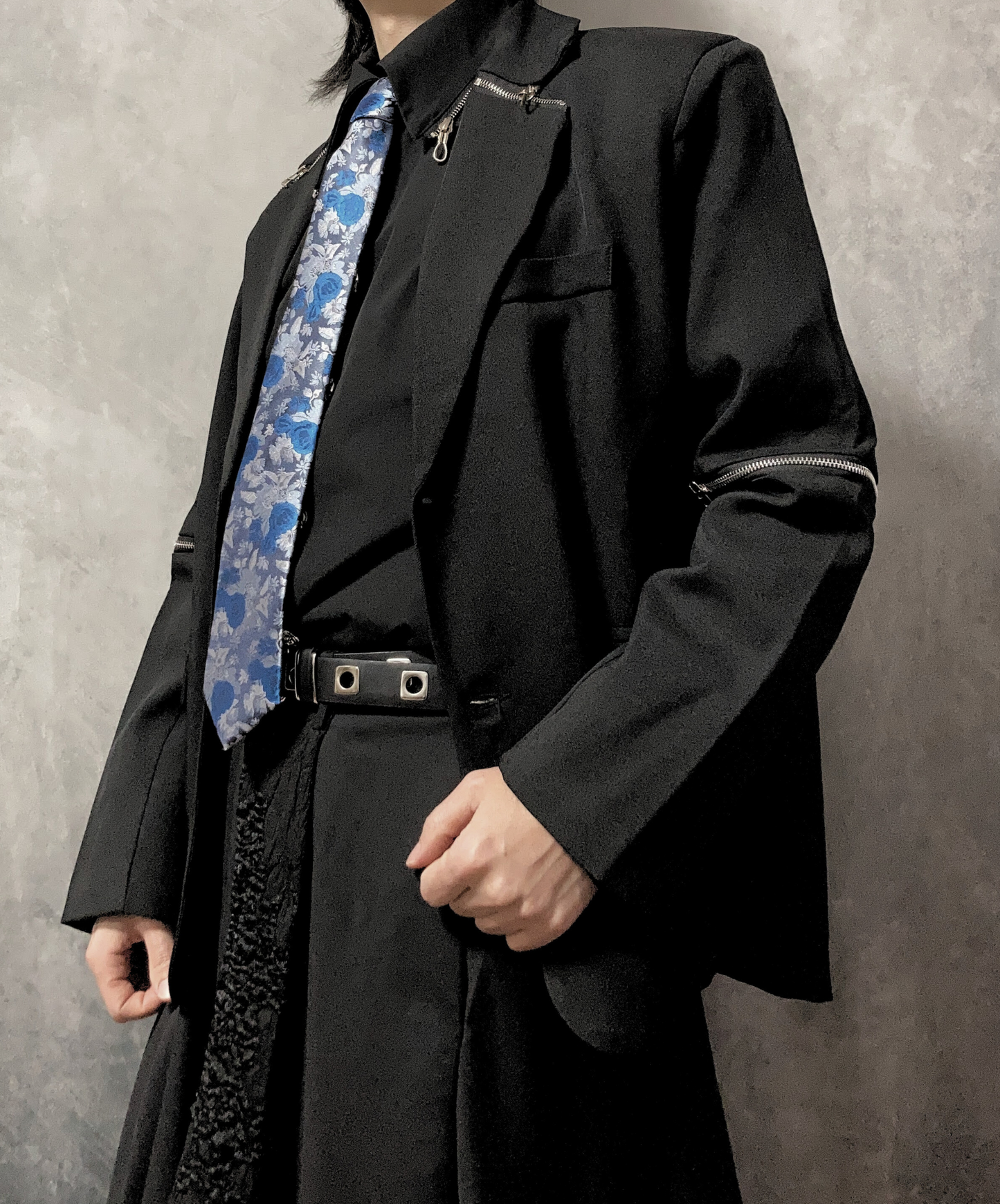 blue rose necktie EN1902