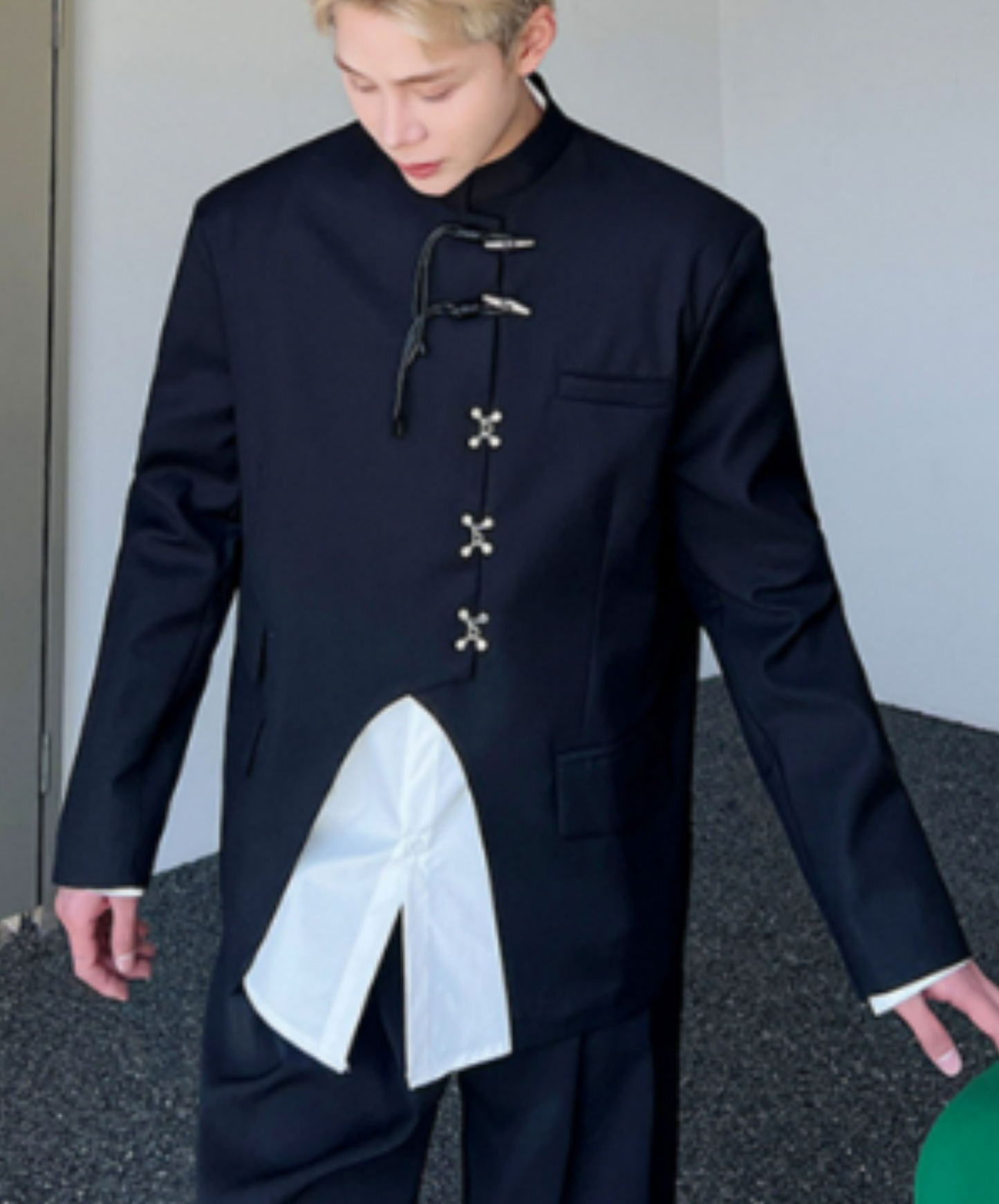 chinese style stand collar jacket EN1280