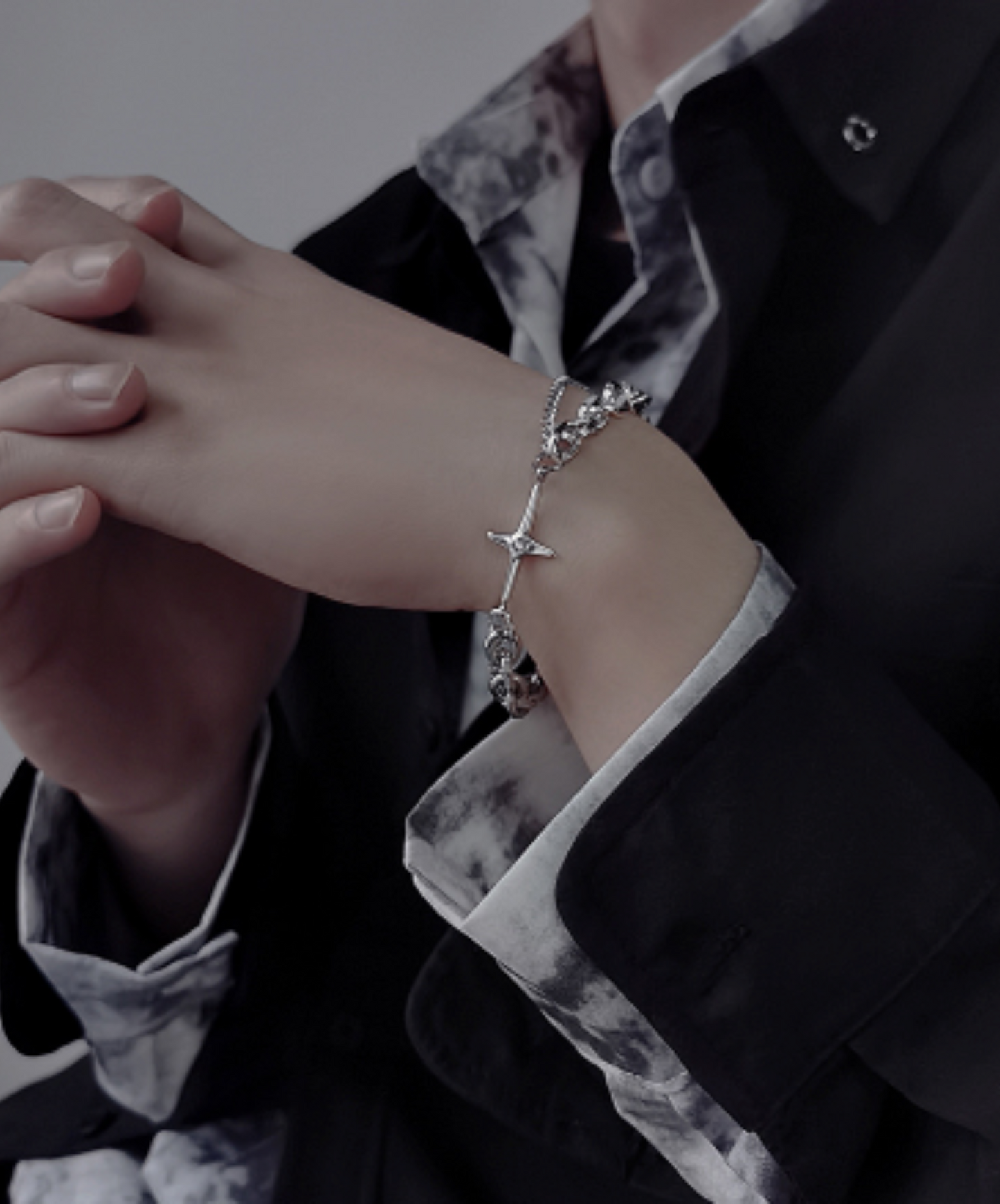 cross x double chain bracelet EN2027