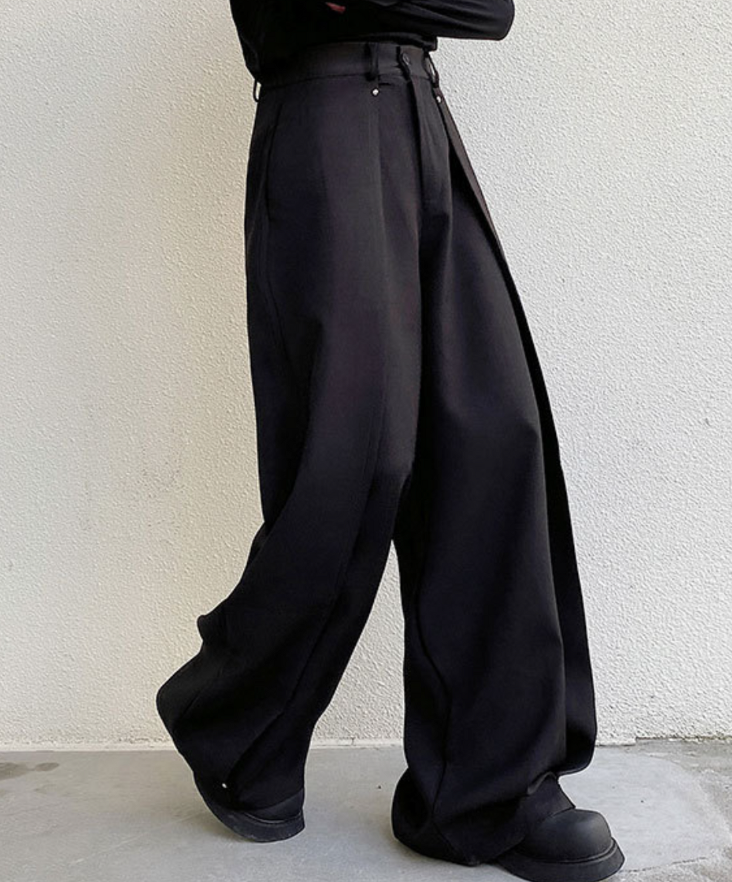 draping multi-piece wide pants EN1586