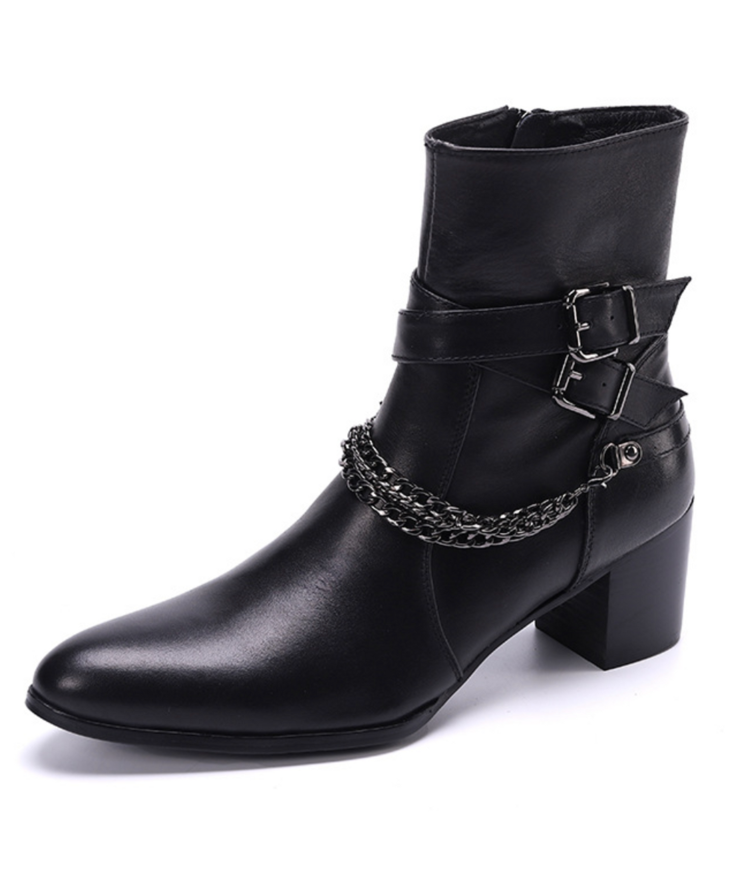 cross belt smooth boots EN2081