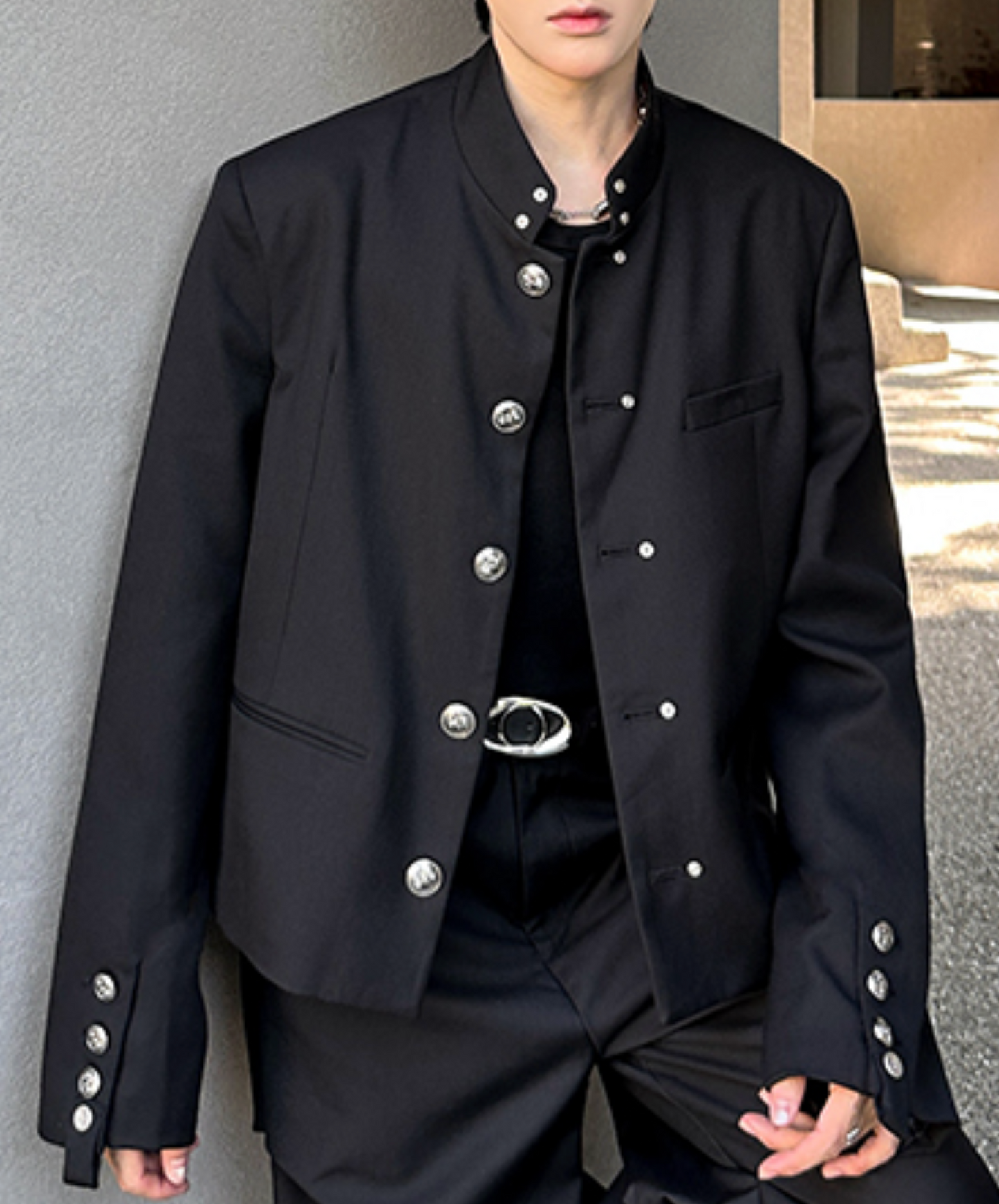 chinese style metal buckle jacket EN2461