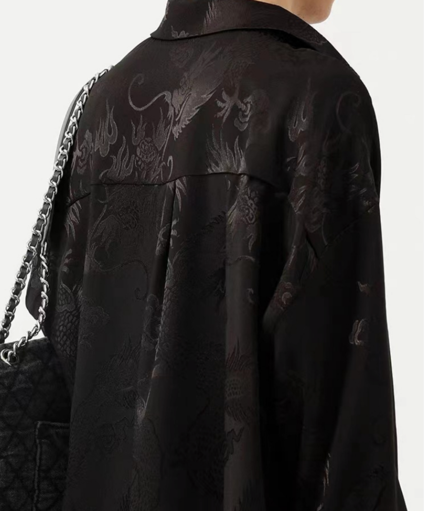 chinese style dragon jacquard shirt EN2440