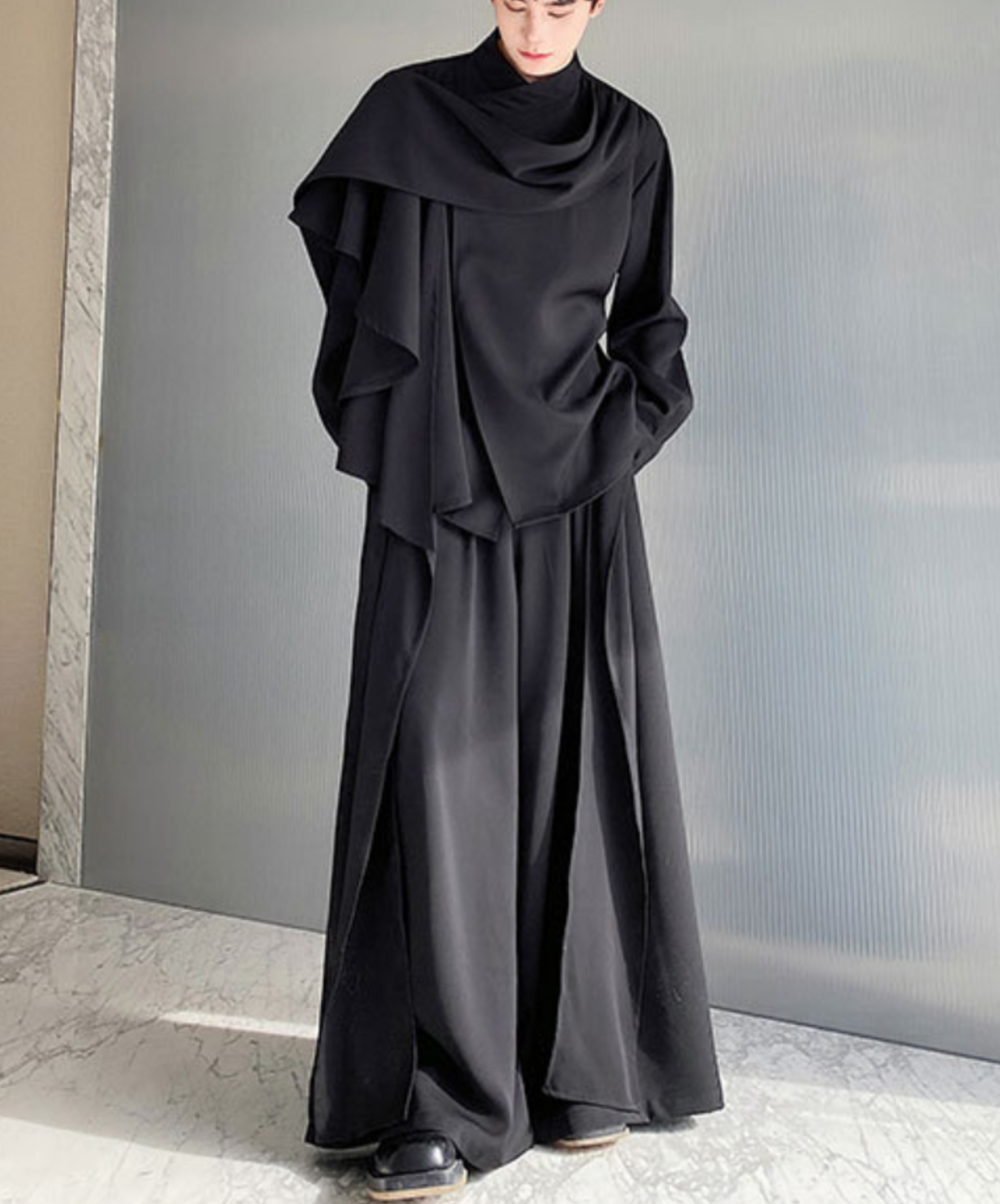 multi-piece asymmetric shirt EN1600