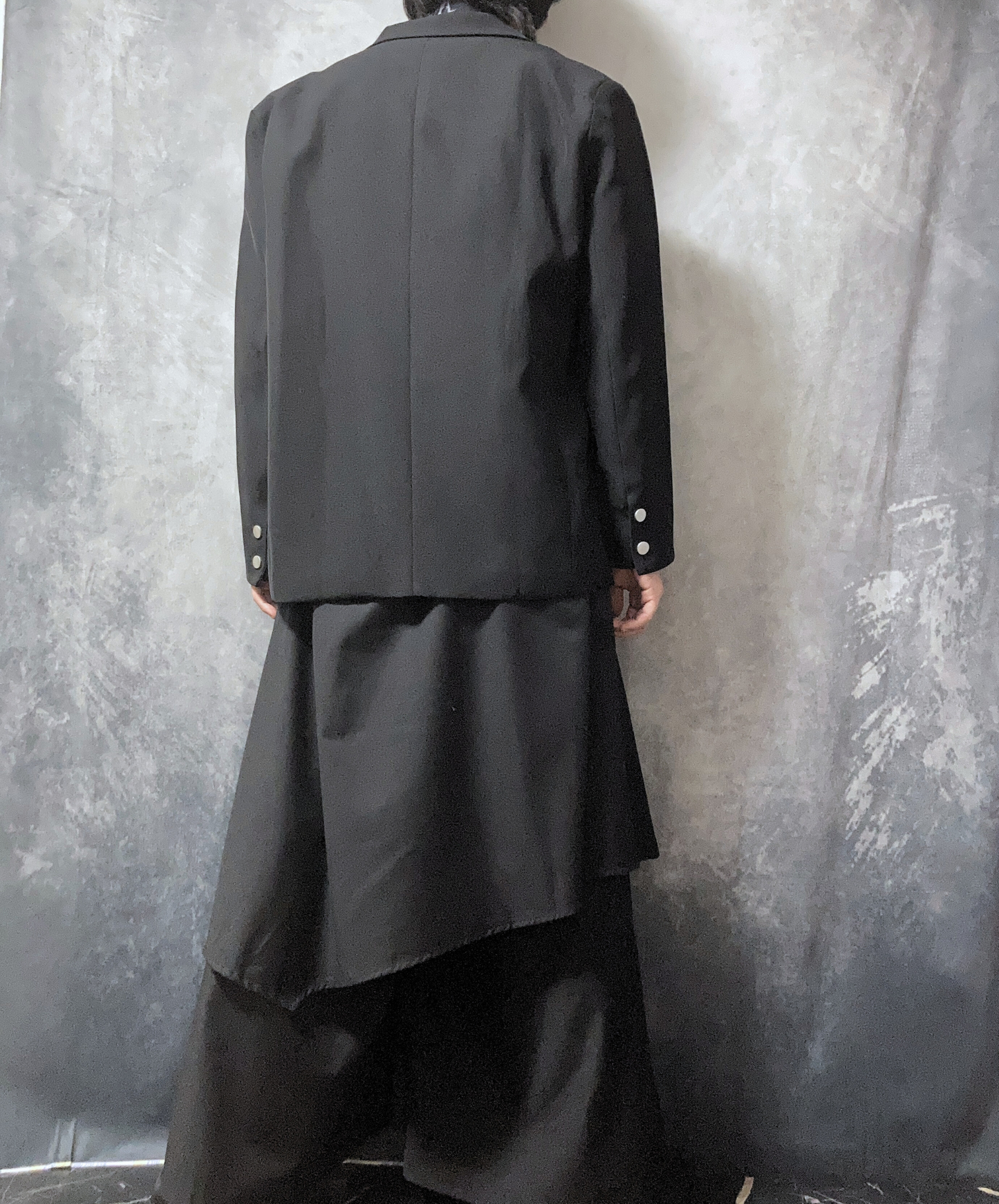 【style60】dark mode outfit set EN1863(jacket + shirt + pants set)