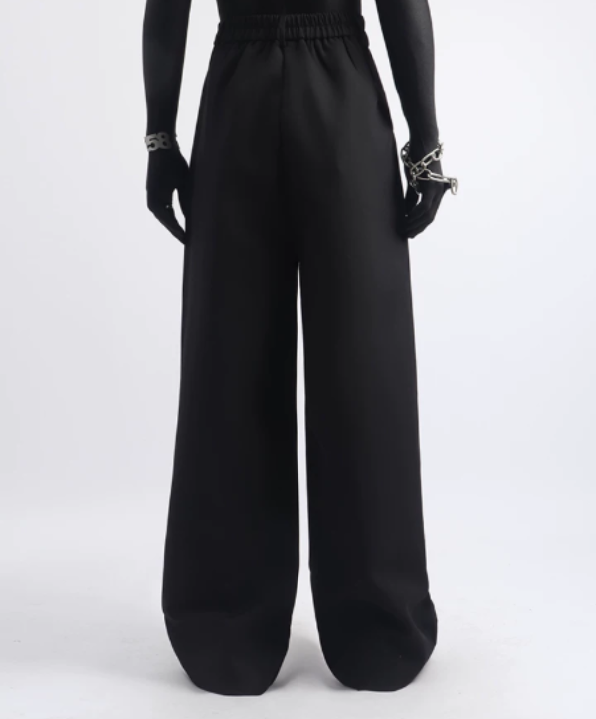 random stud decoration wide pants EN3144