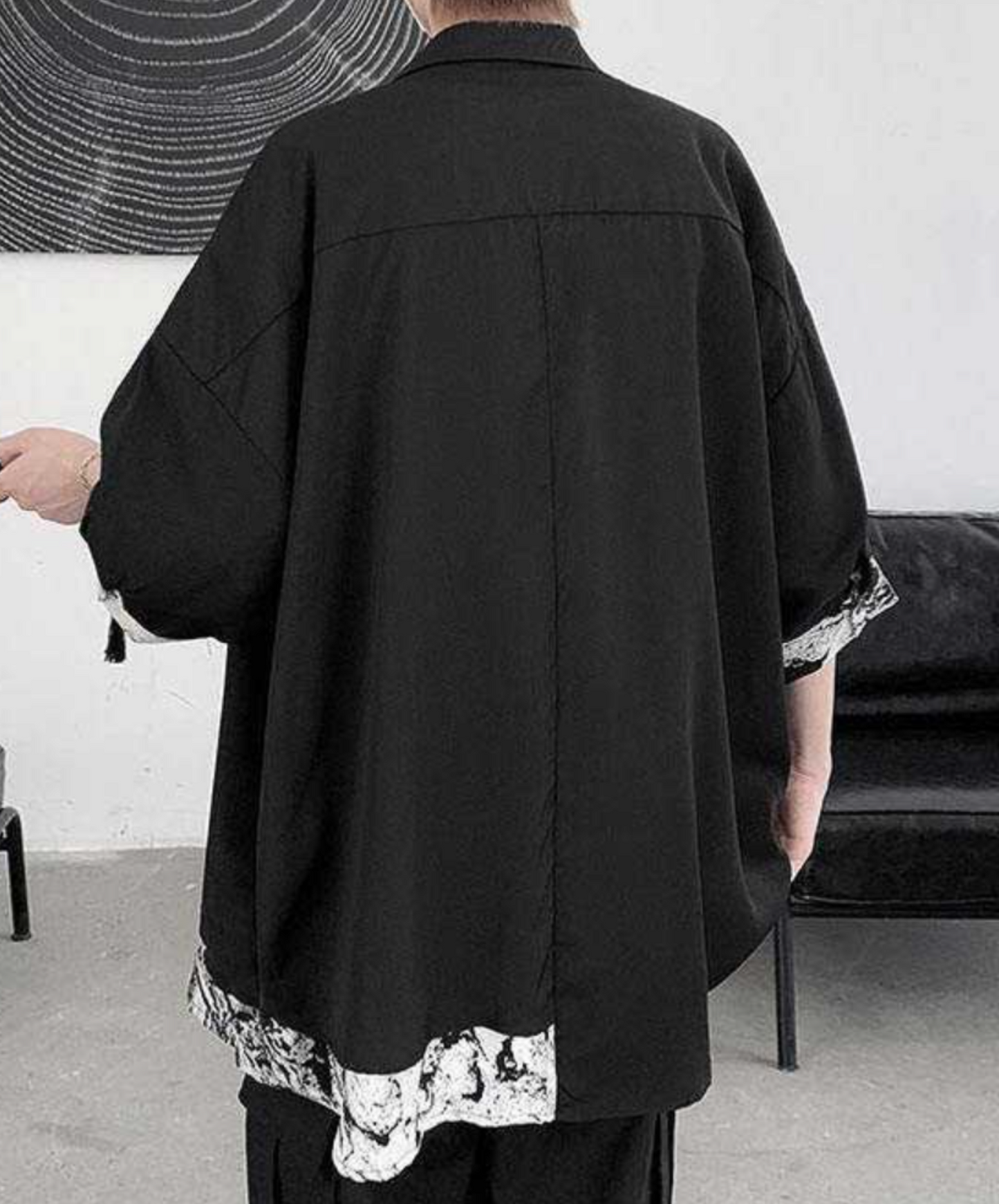 ink painting design fake two piece shirt EN1759