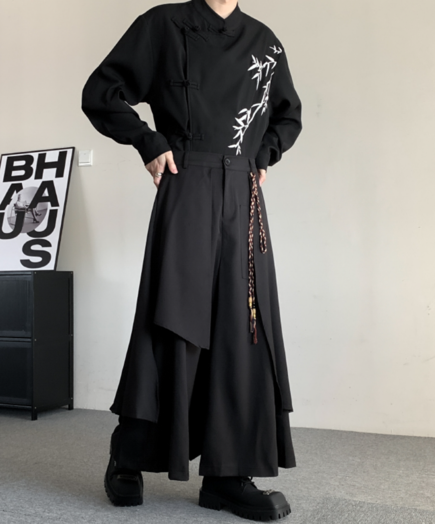 chinese style retro culottes long pants EN1517