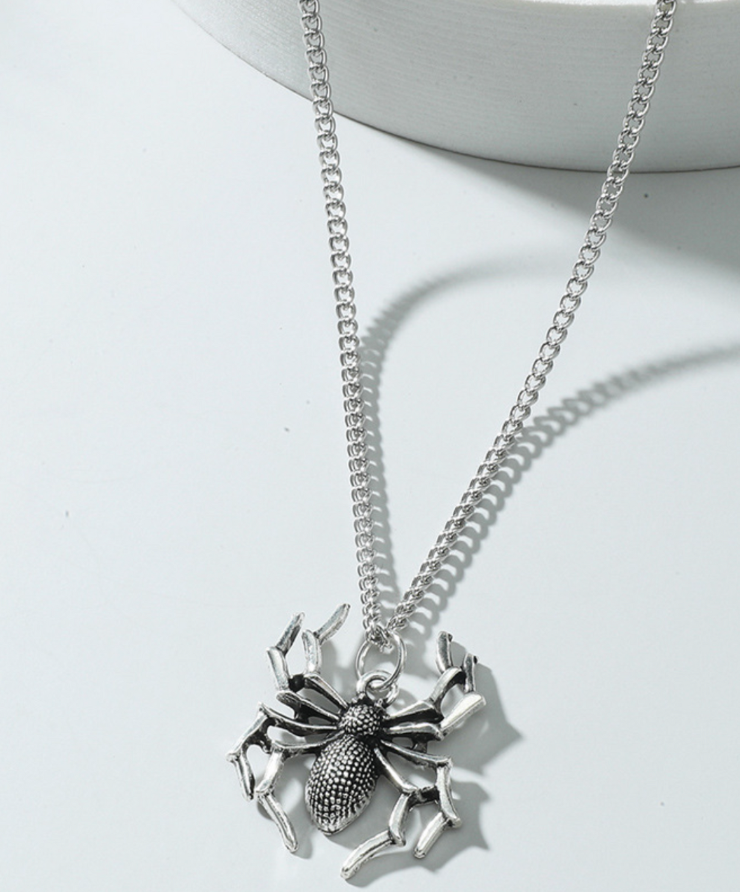 dark gothic spider necklace EN2266