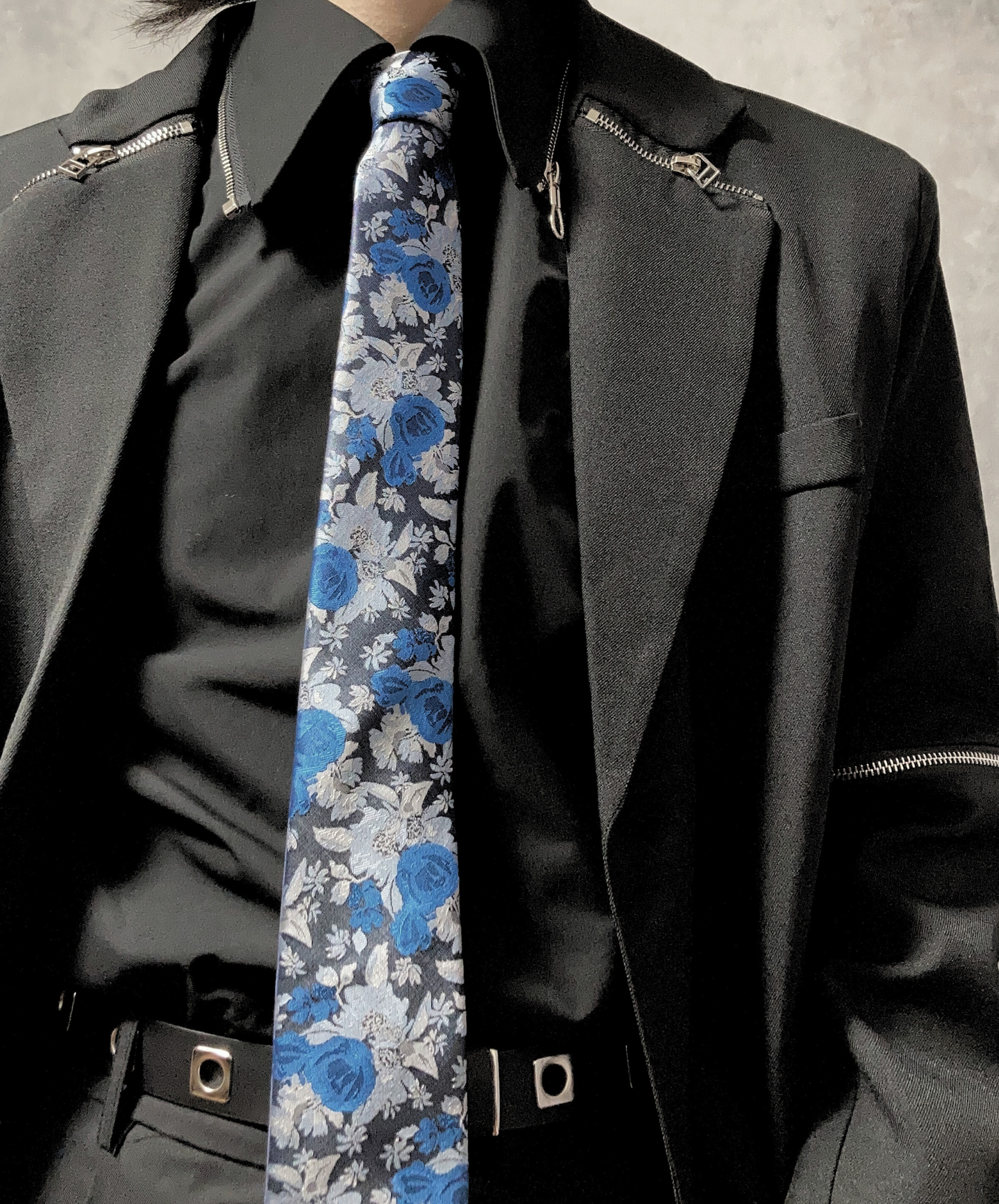 blue rose necktie EN1902