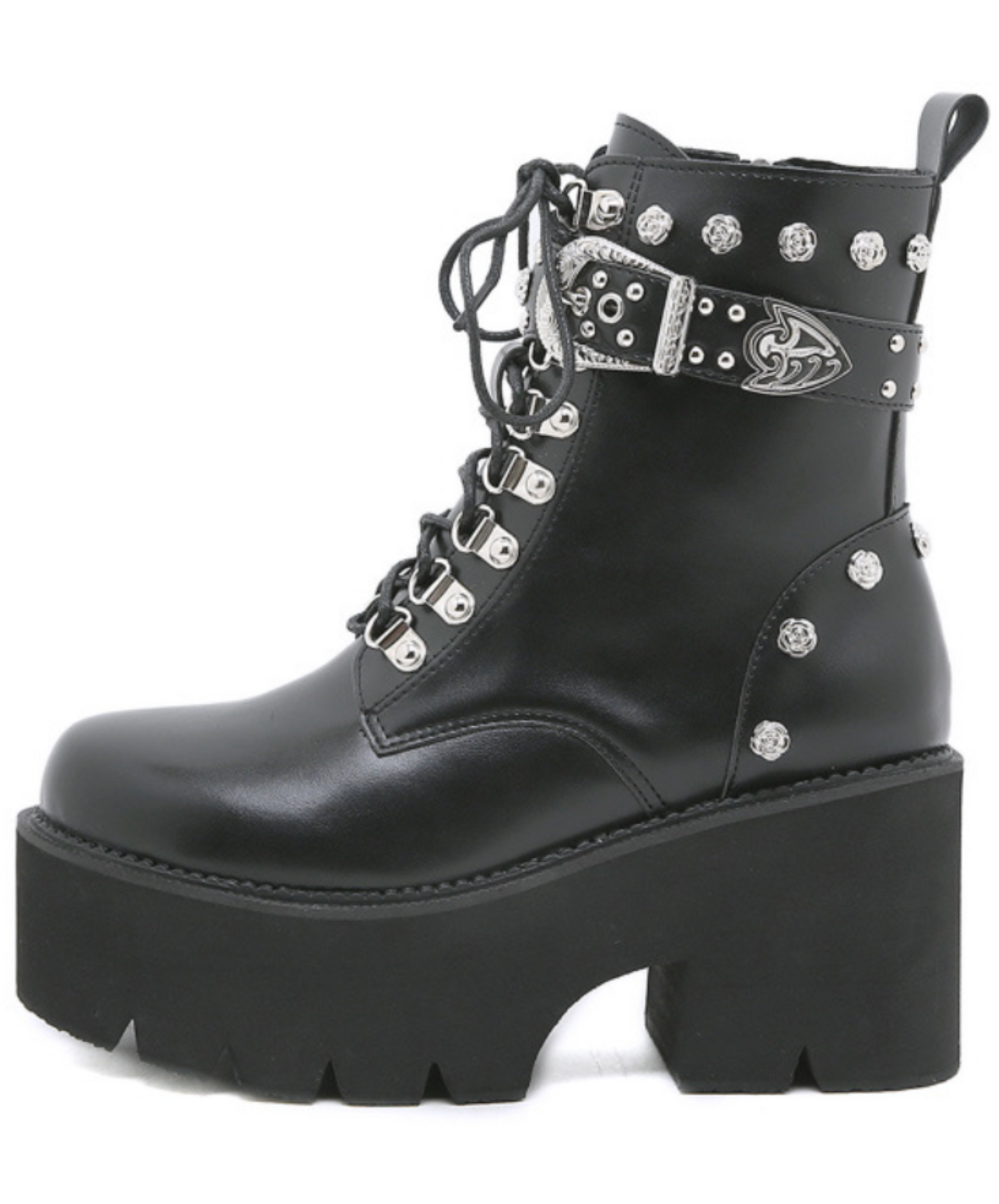 gorgeous metal part decoration boots EN2313