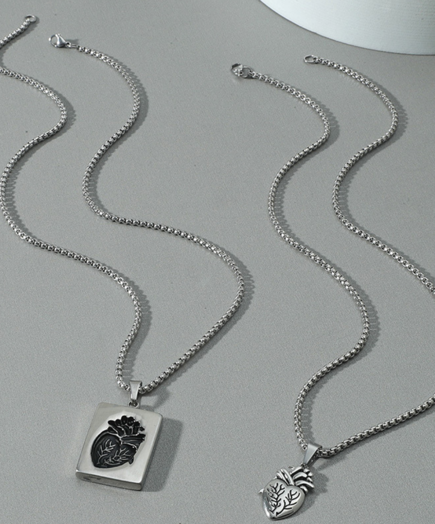 heart couple pendant necklace EN2264