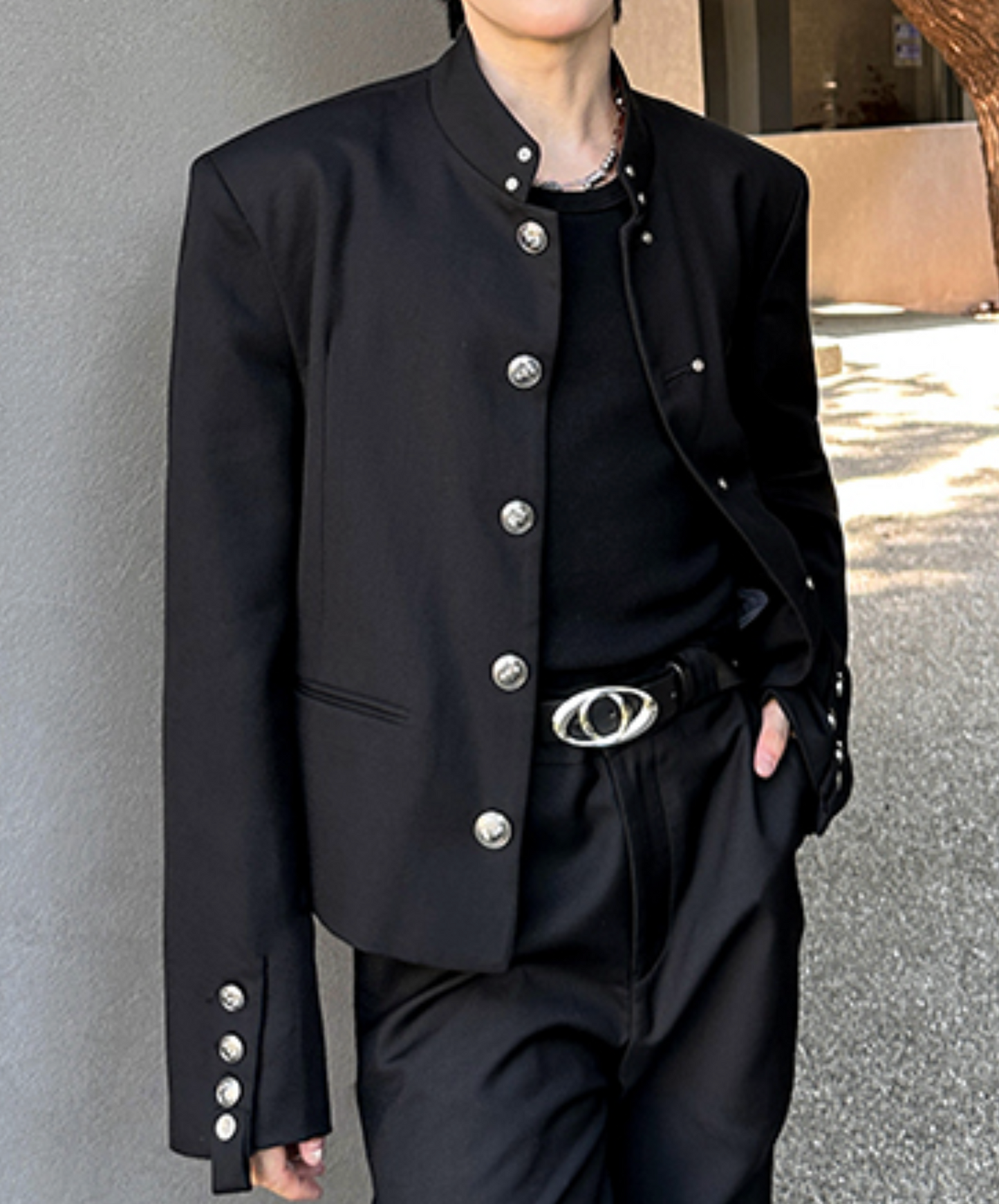 chinese style metal buckle jacket EN2461