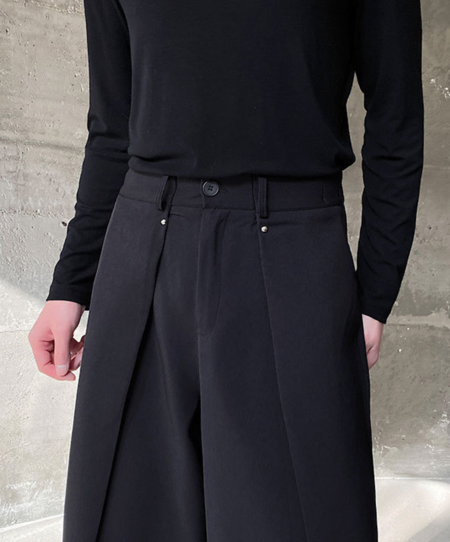 draping multi-piece wide pants EN1586