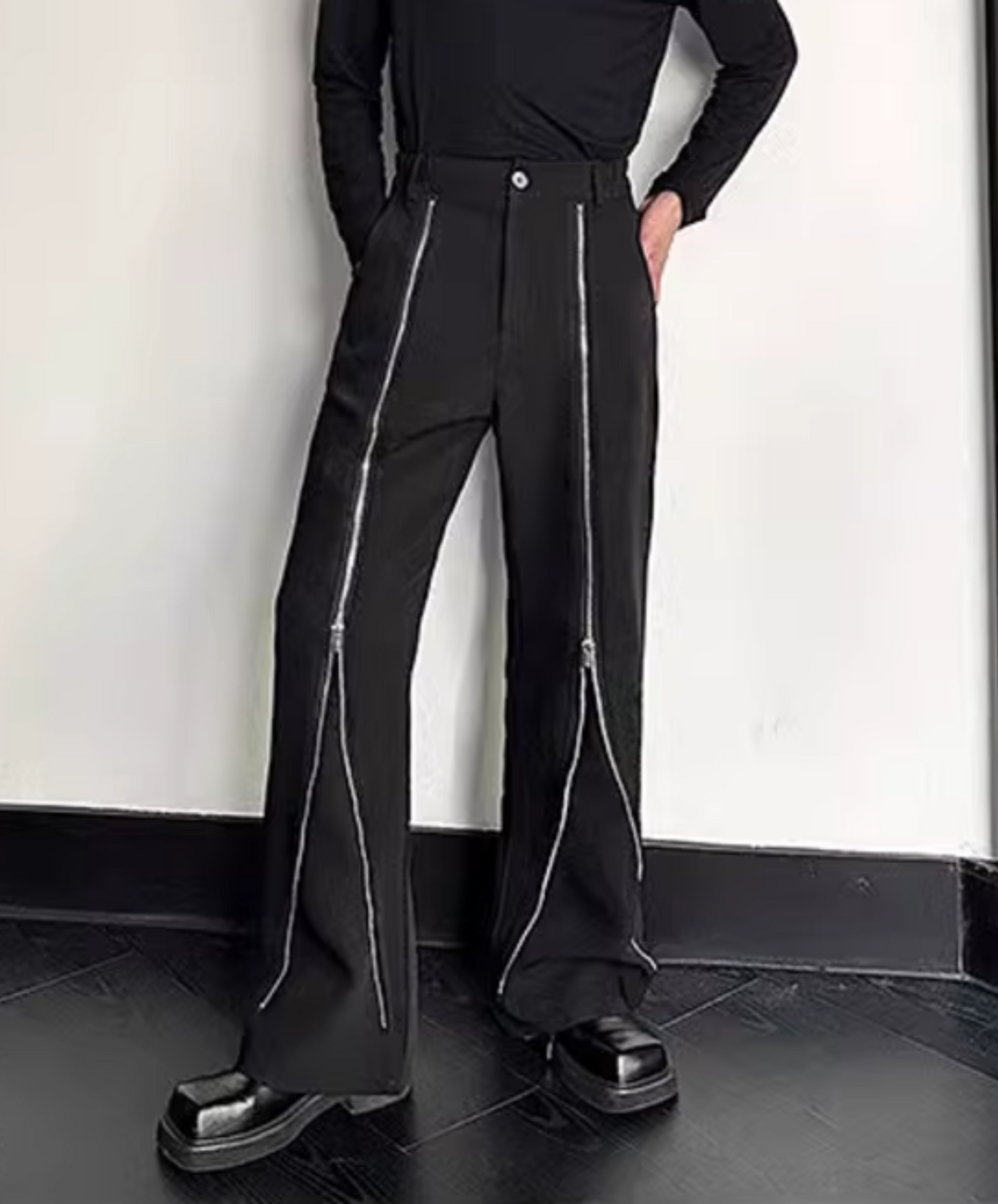 zip slacks pants EN1878